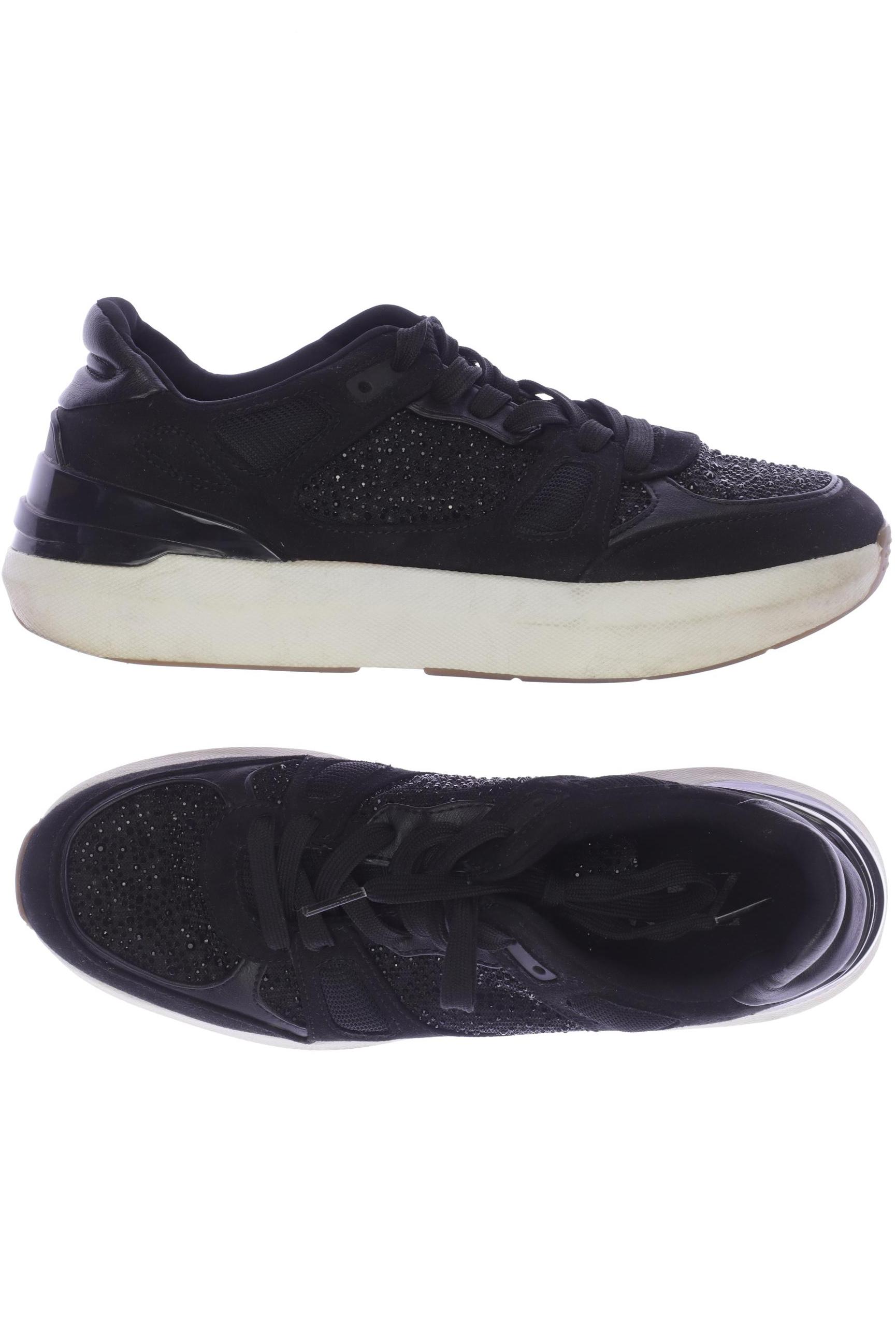 

ZARA Damen Sneakers, schwarz