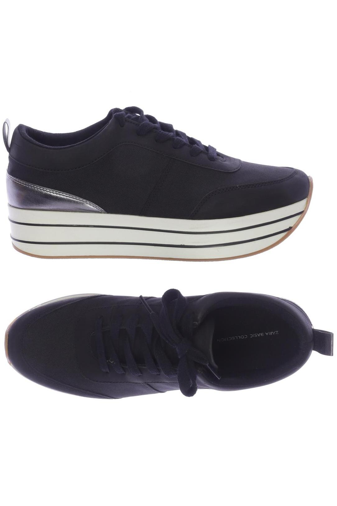 

ZARA Damen Sneakers, schwarz