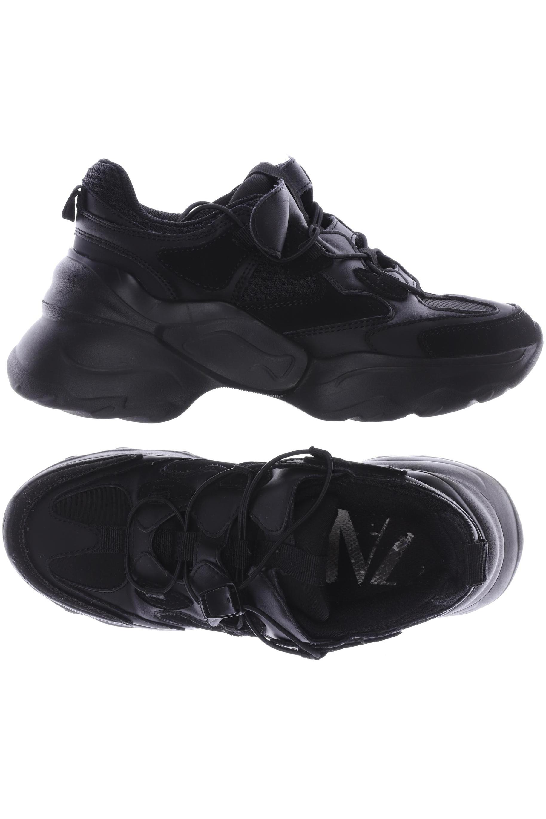 

ZARA Damen Sneakers, schwarz