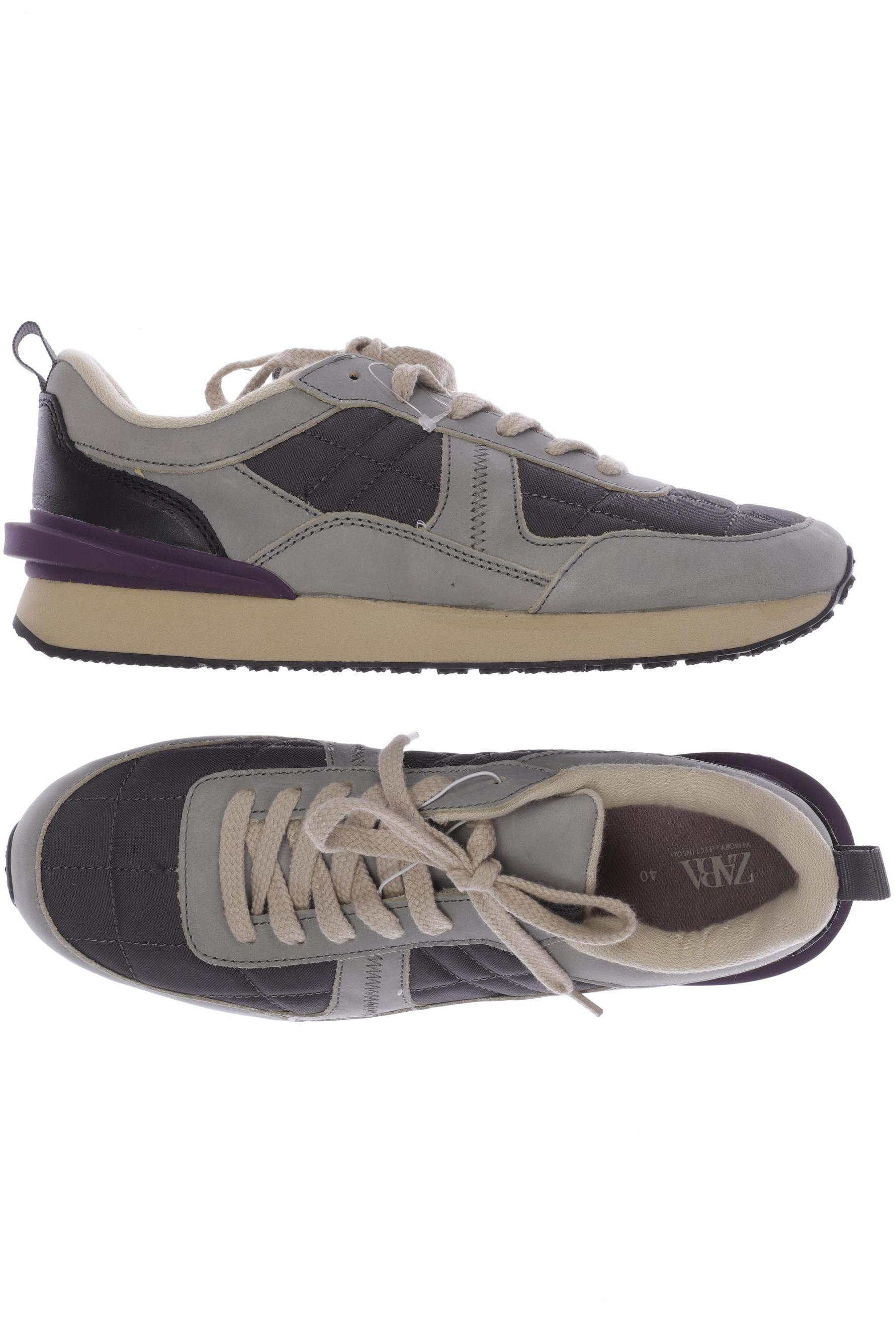 

ZARA Damen Sneakers, grau