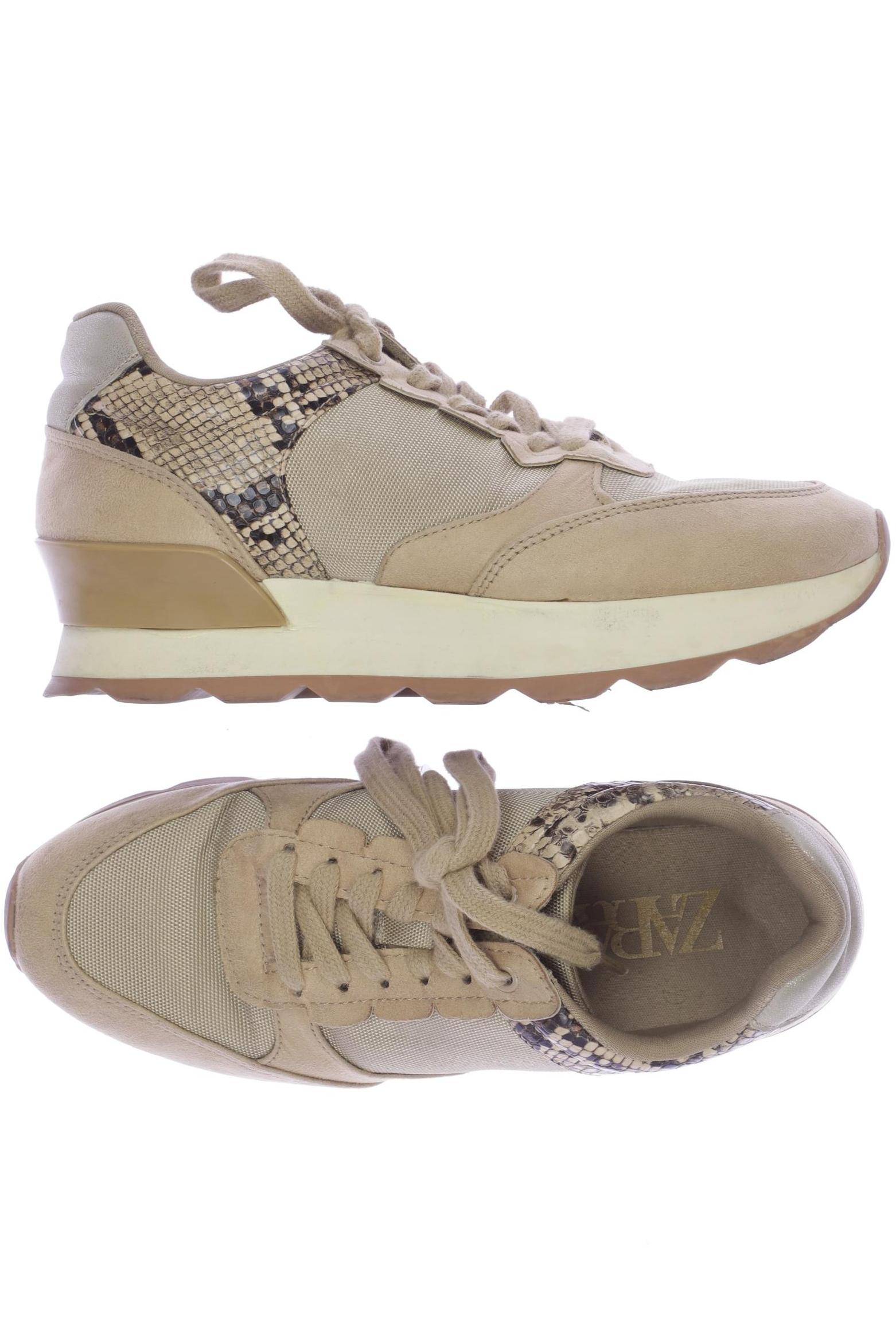 

Zara Damen Sneakers, beige, Gr. 36