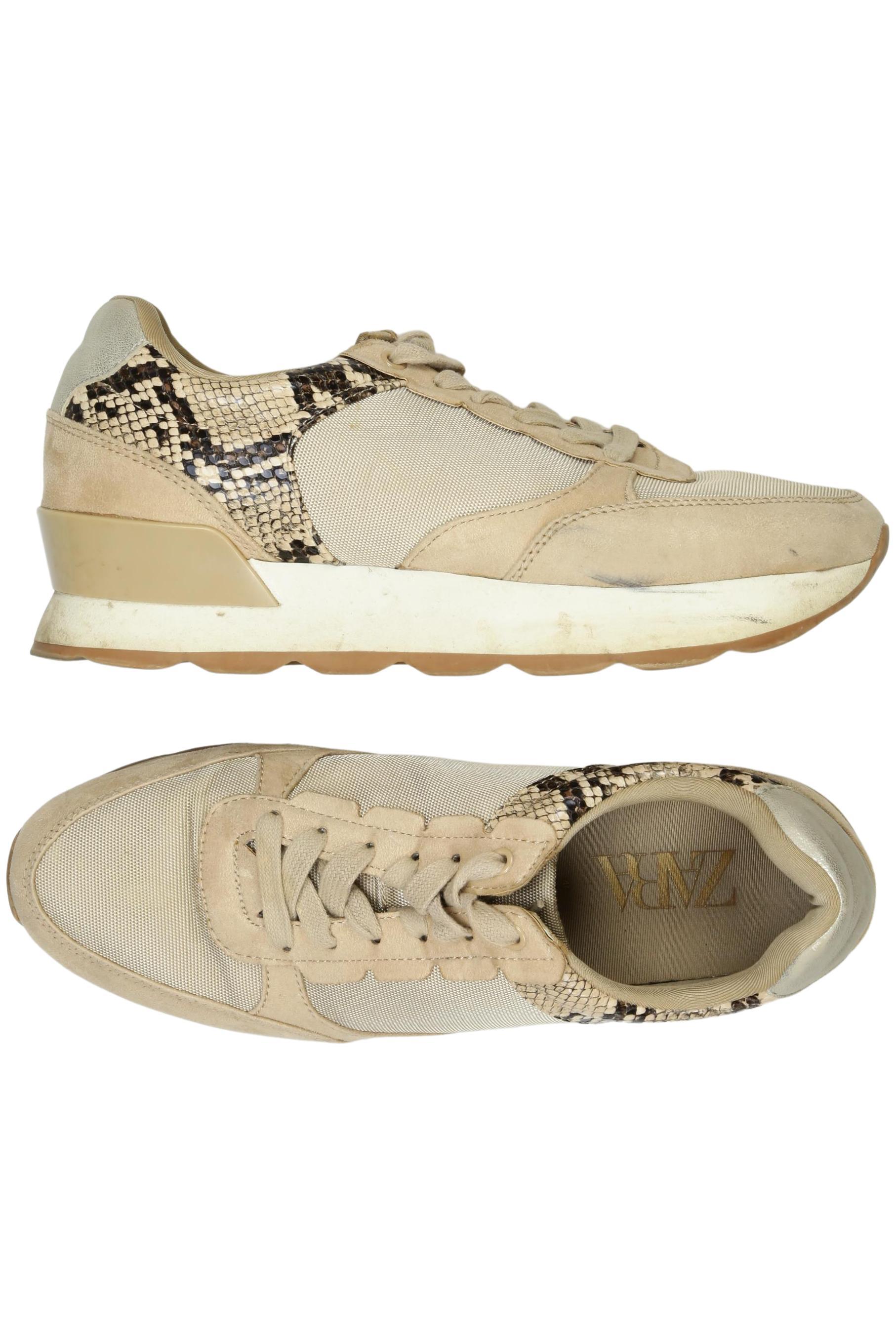 

Zara Damen Sneakers, beige, Gr. 40
