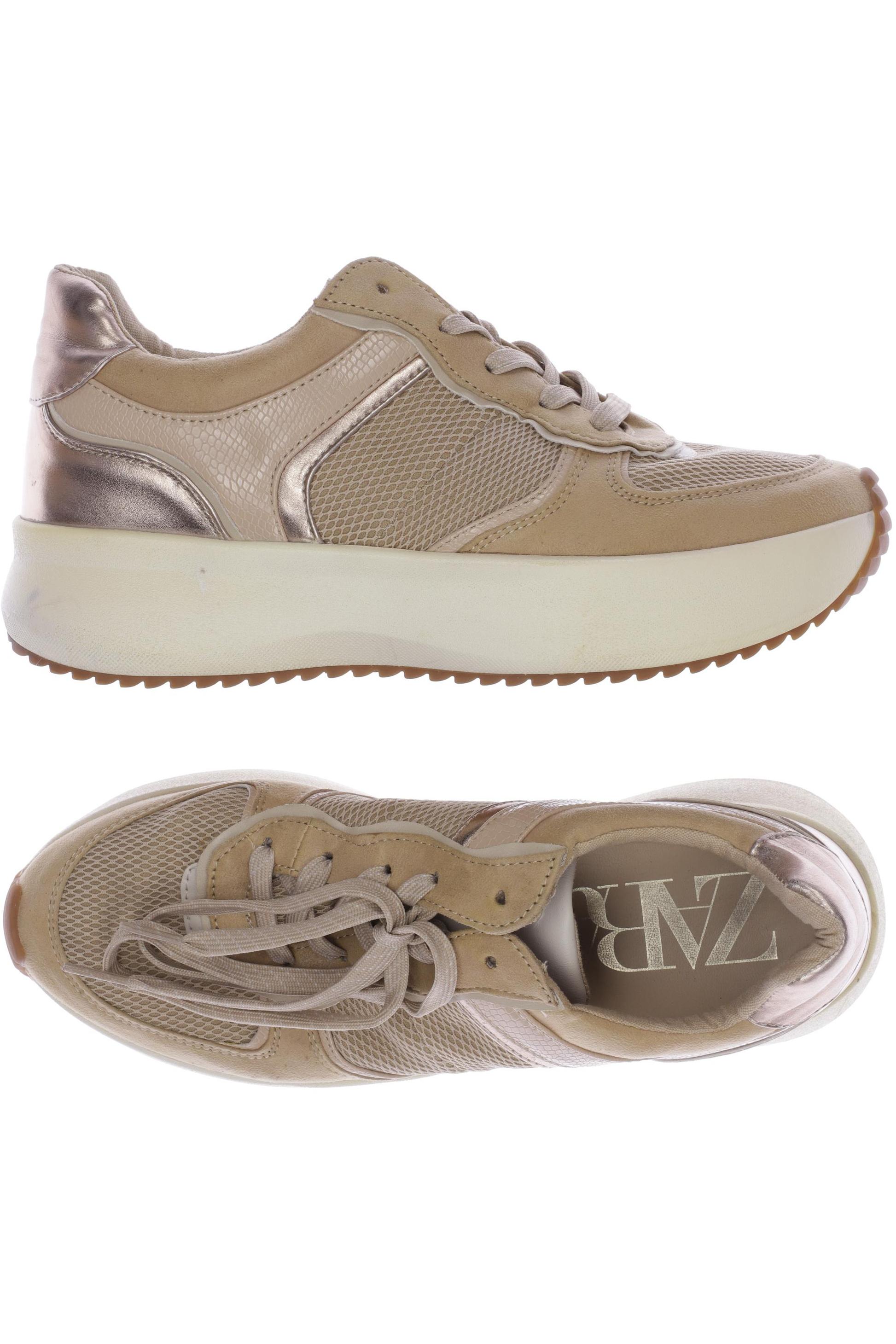 

ZARA Damen Sneakers, beige