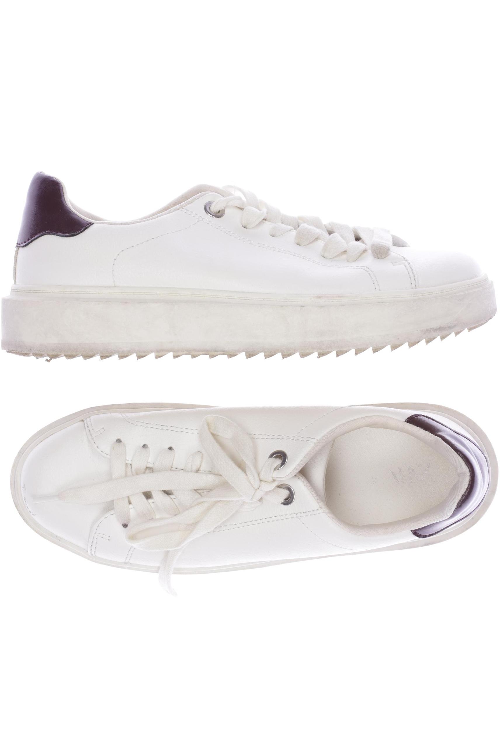 

ZARA Damen Sneakers, cremeweiß