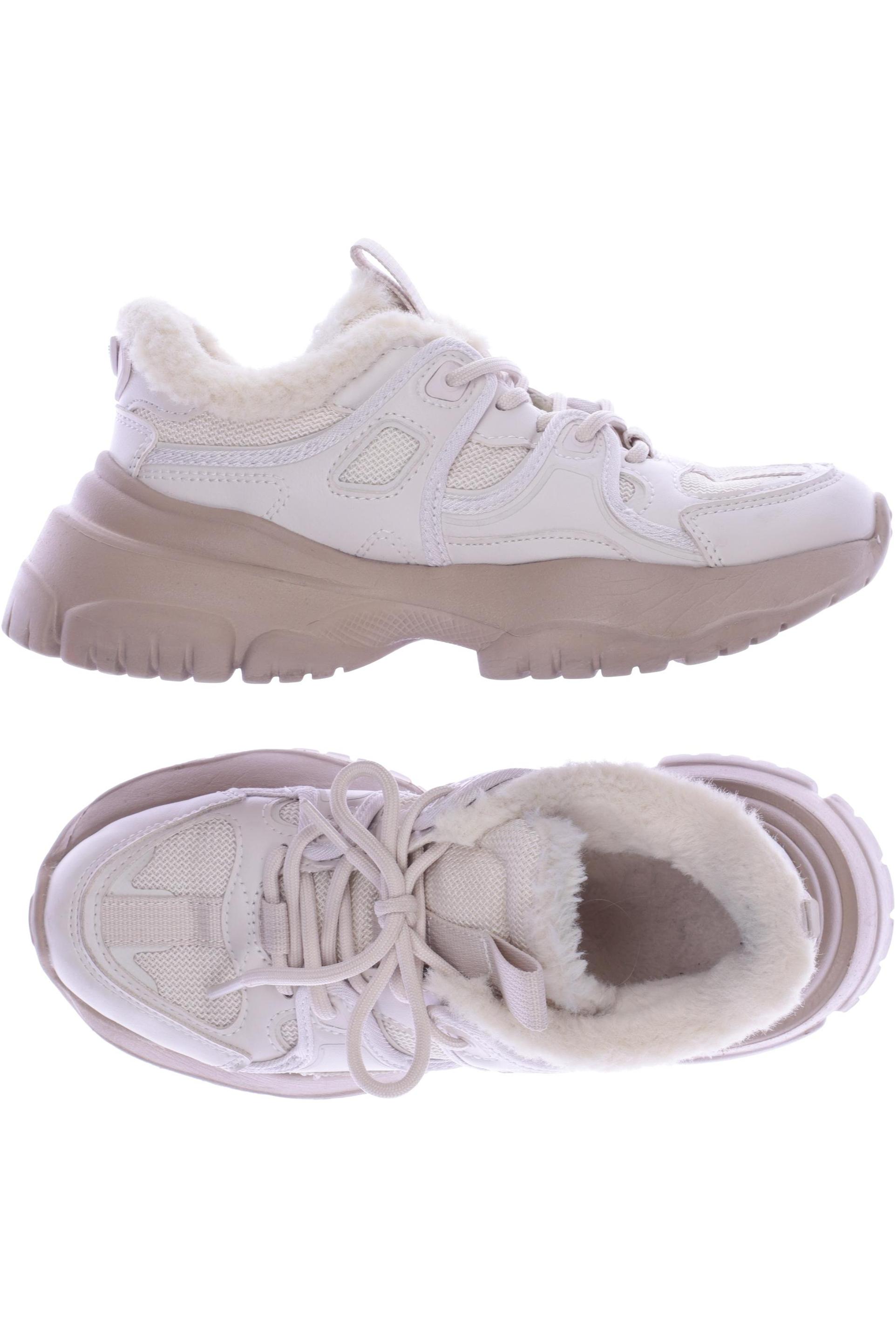 

ZARA Damen Sneakers, cremeweiß