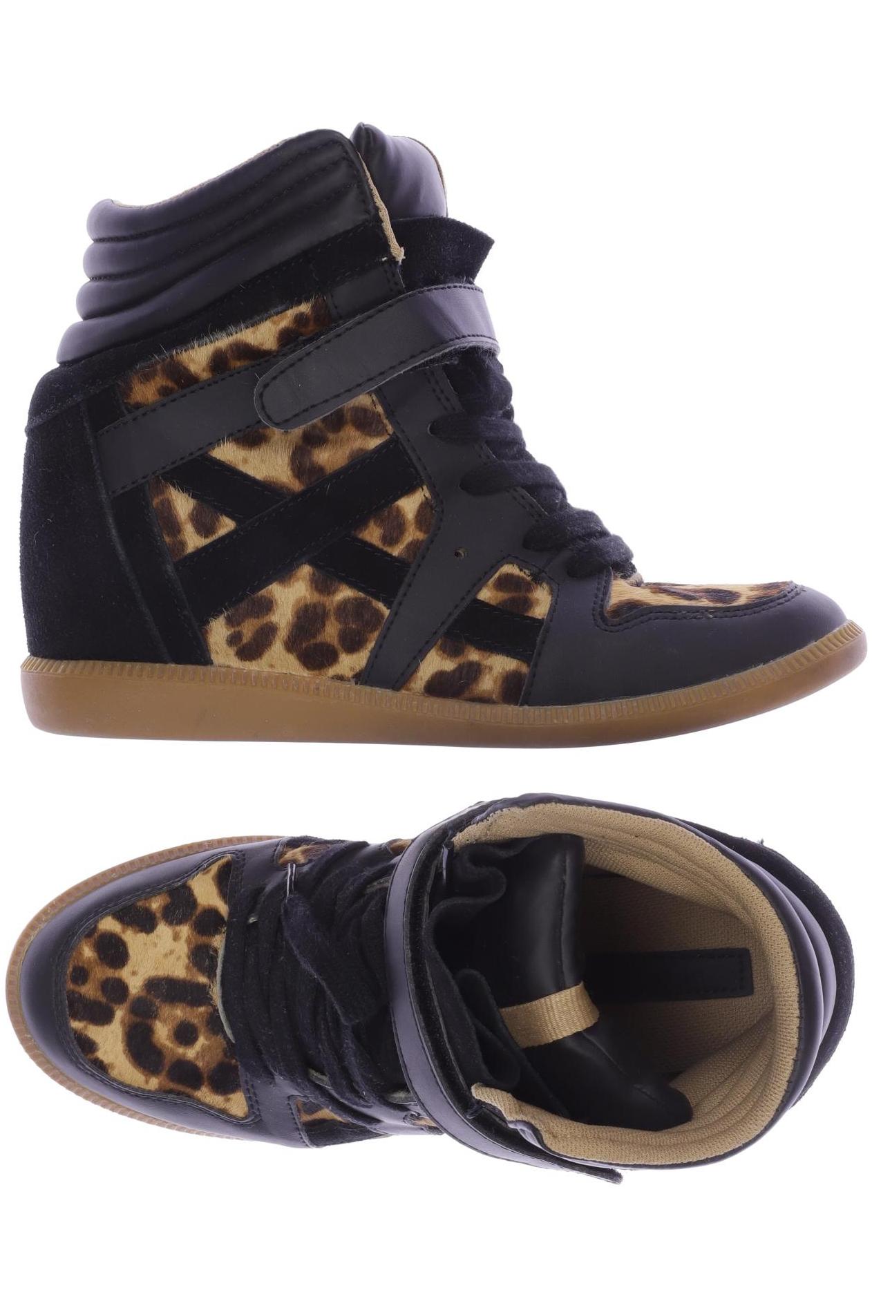 

ZARA Damen Sneakers, schwarz