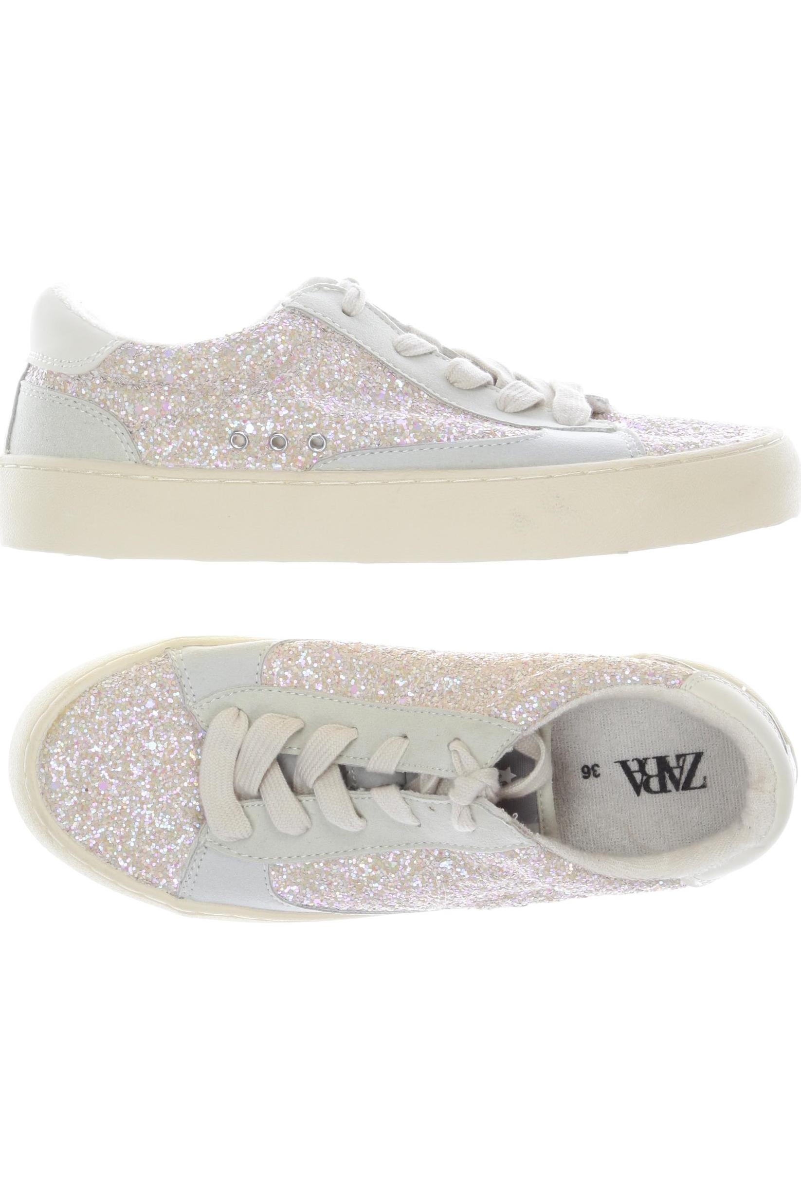 

Zara Damen Sneakers, cremeweiß, Gr. 36