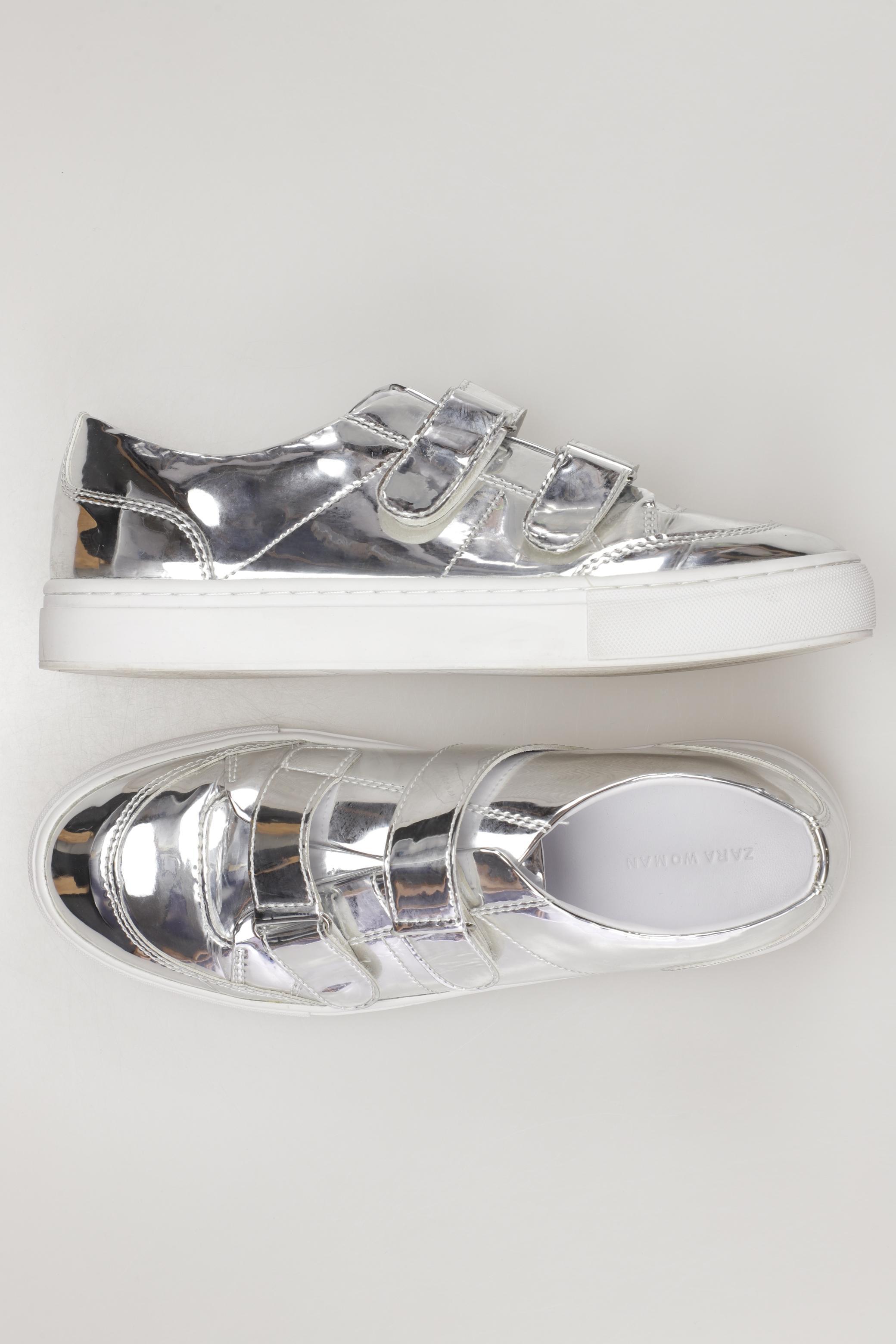 

Zara Damen Sneakers, silber, Gr. 38