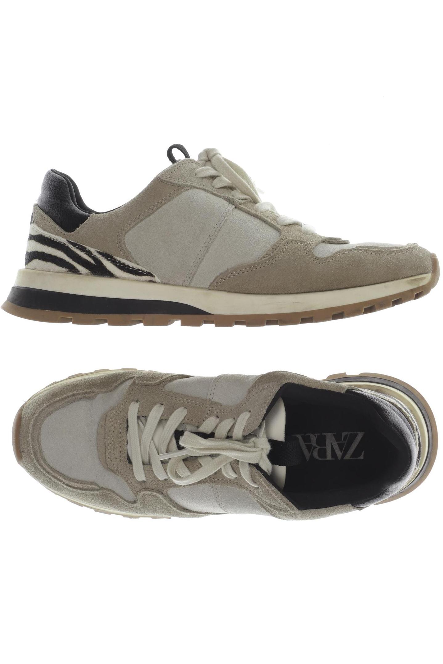

Zara Damen Sneakers, beige, Gr. 37