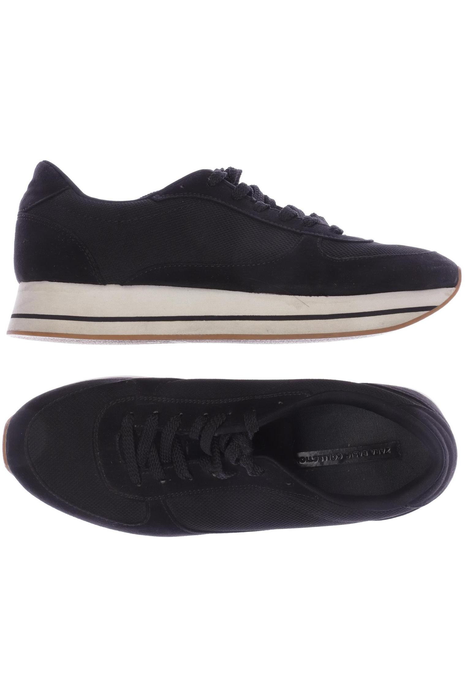 

ZARA Damen Sneakers, schwarz