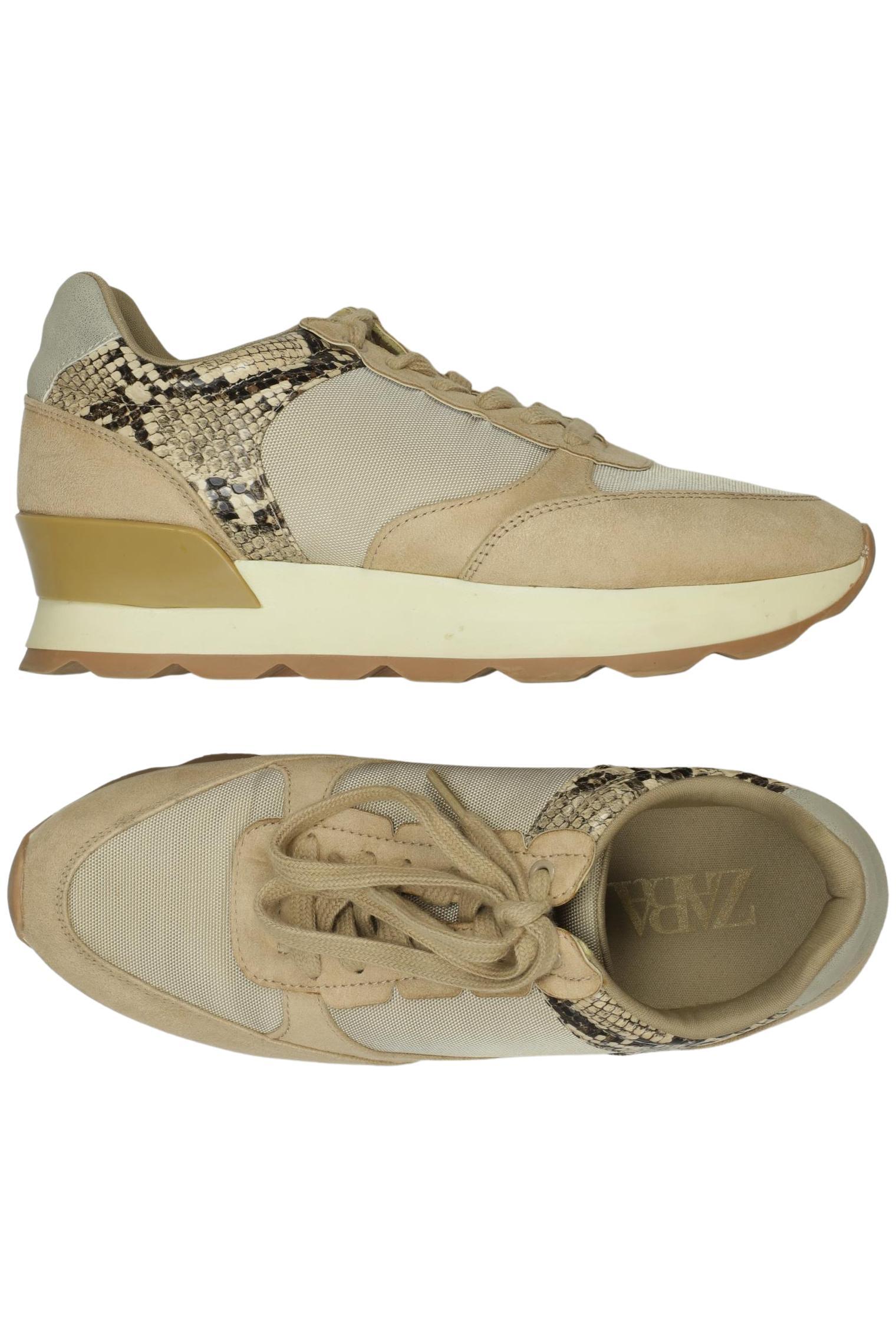 

Zara Damen Sneakers, beige, Gr. 39