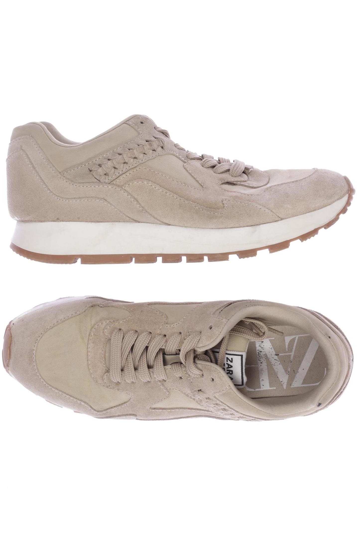 

Zara Damen Sneakers, beige, Gr. 39