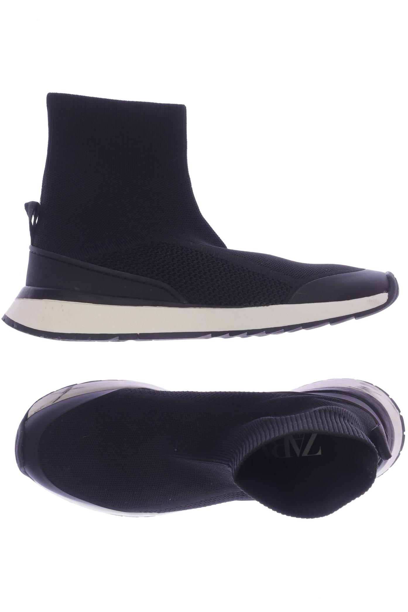 

ZARA Damen Sneakers, schwarz