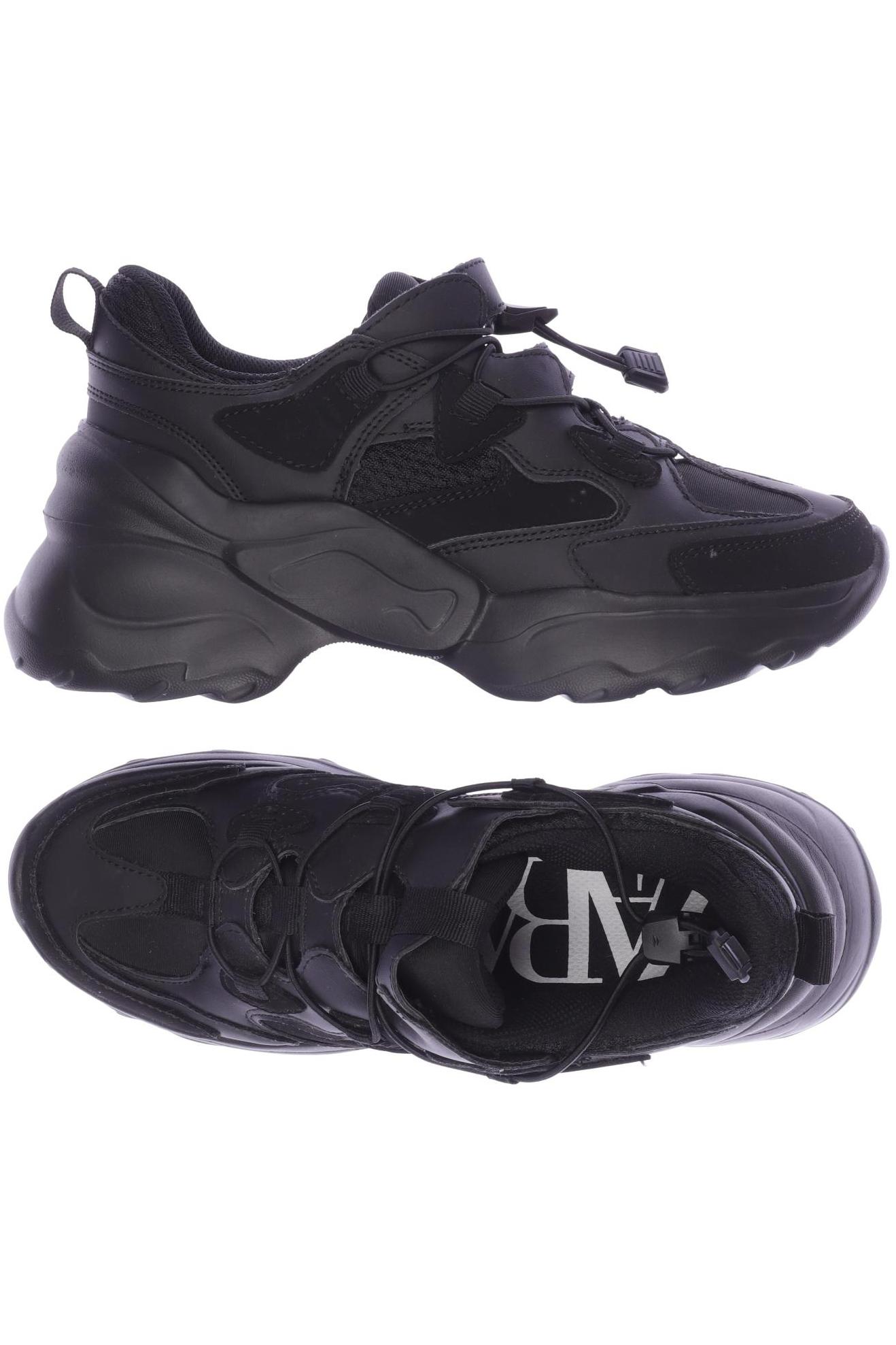 

ZARA Damen Sneakers, schwarz