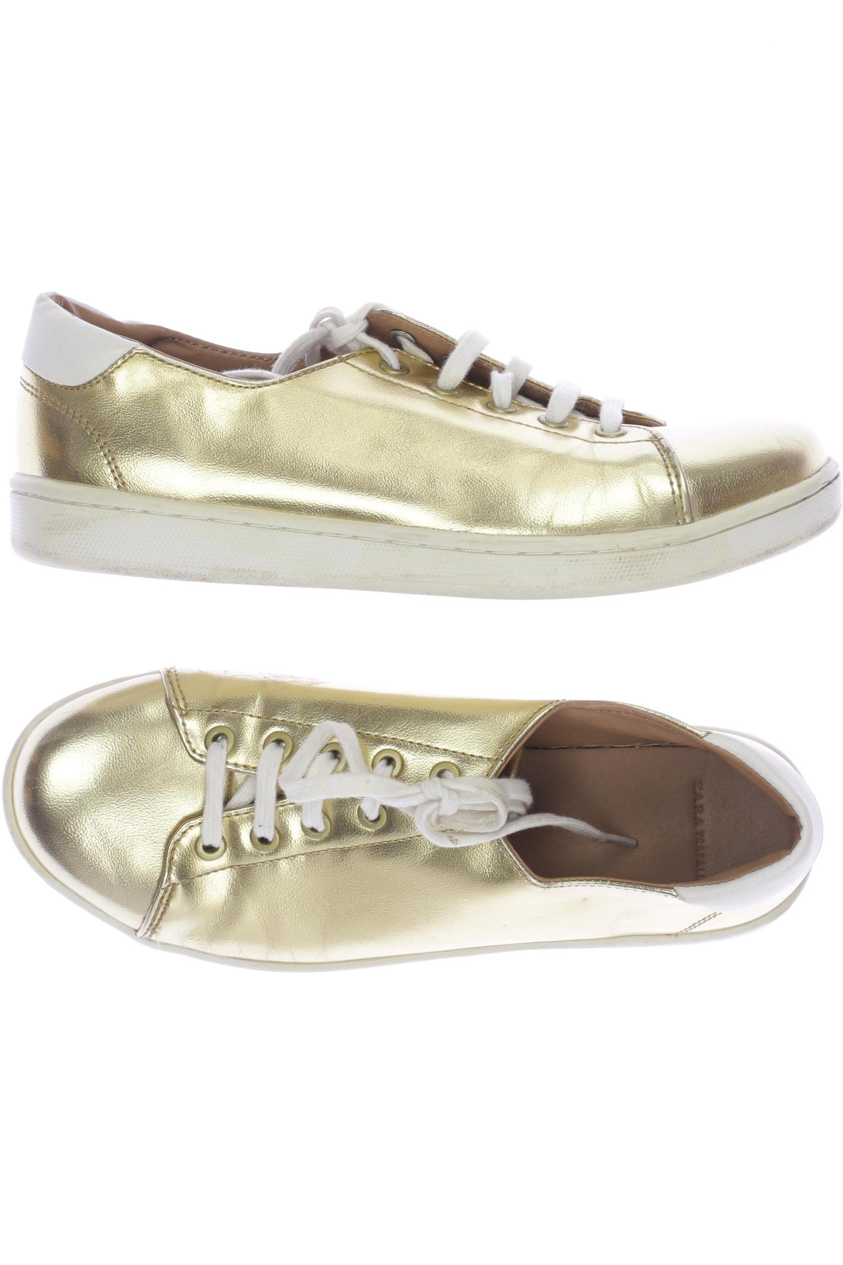 

ZARA Damen Sneakers, gold