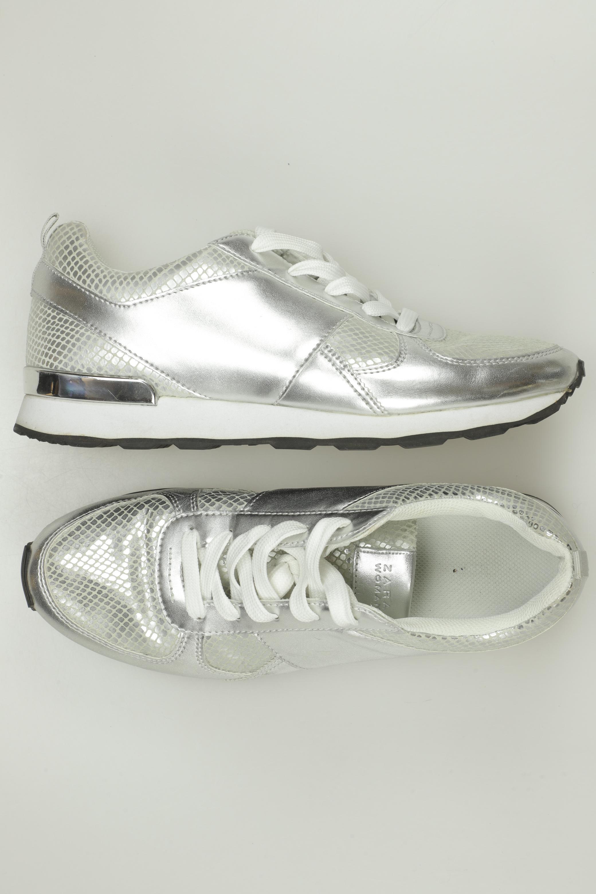 

Zara Damen Sneakers, silber, Gr. 41