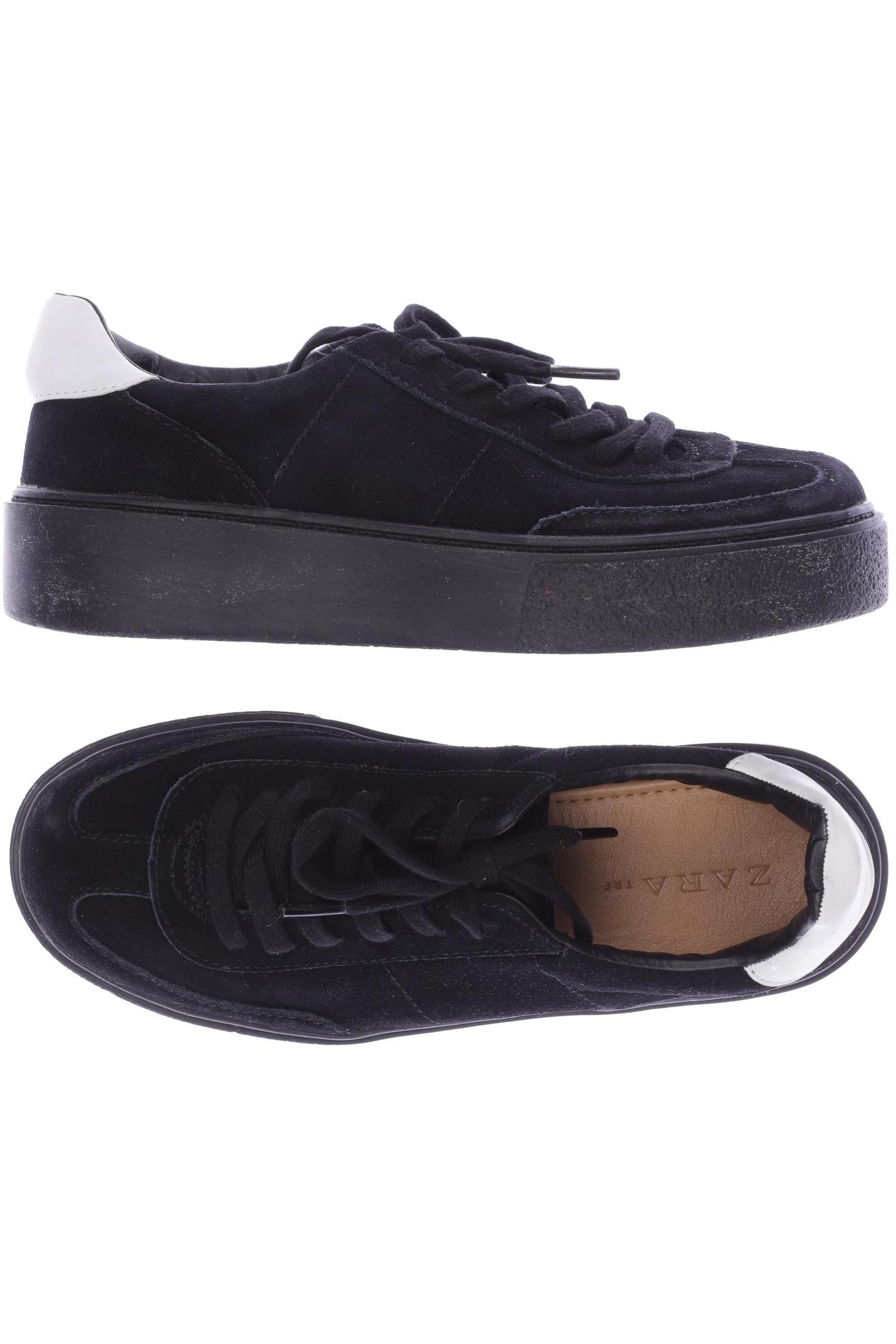 

ZARA Damen Sneakers, schwarz