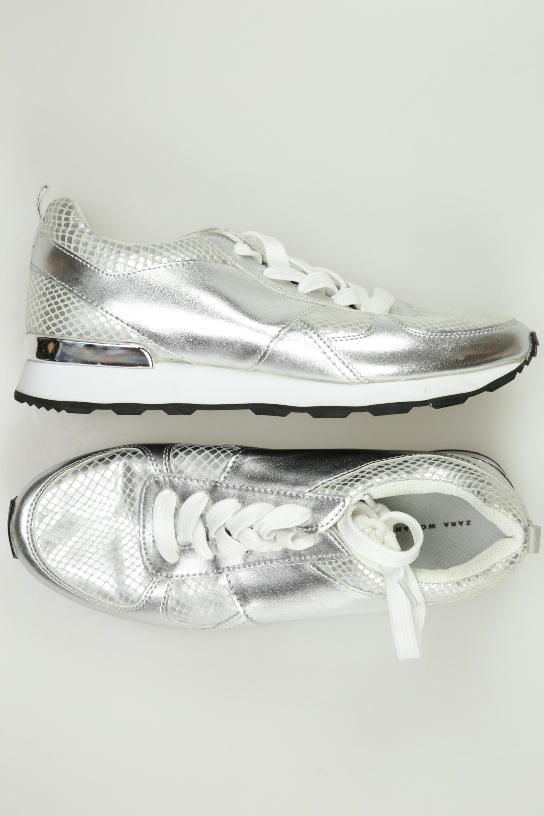 

Zara Damen Sneakers, silber, Gr. 37