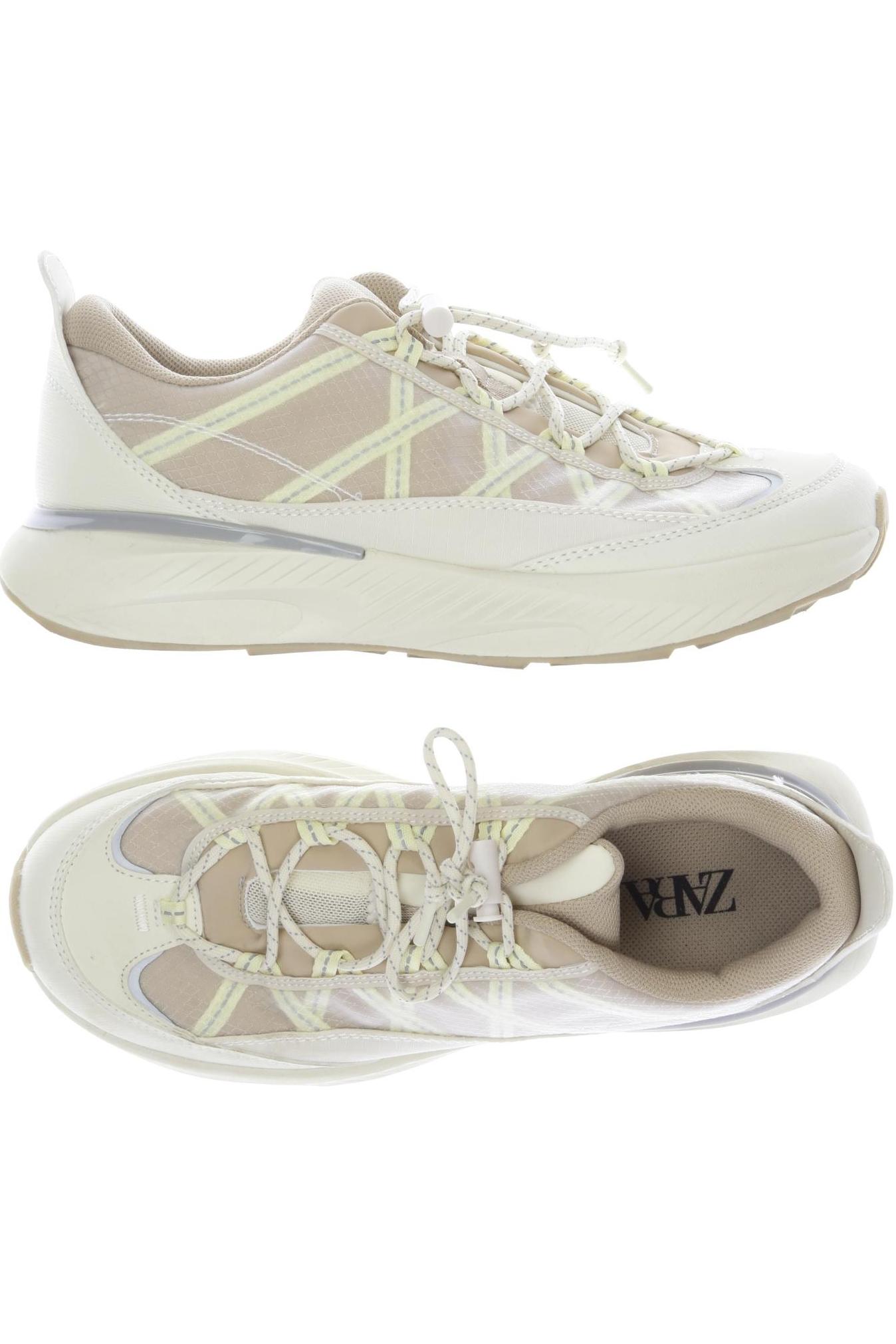 

Zara Damen Sneakers, cremeweiß, Gr. 38