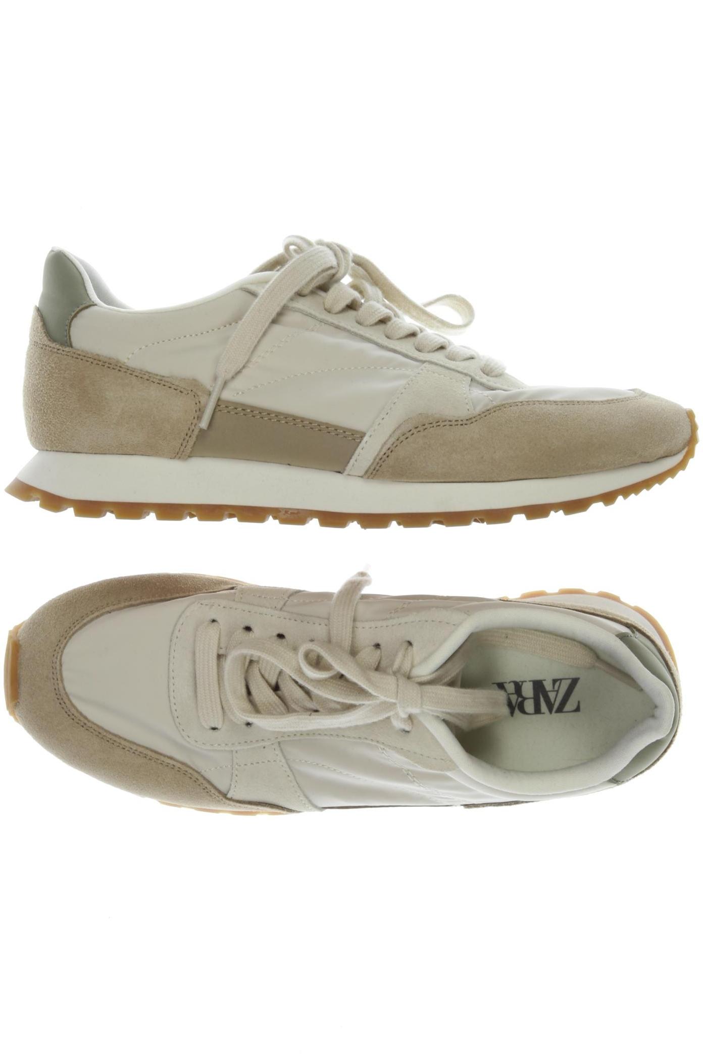

Zara Damen Sneakers, cremeweiß, Gr. 38