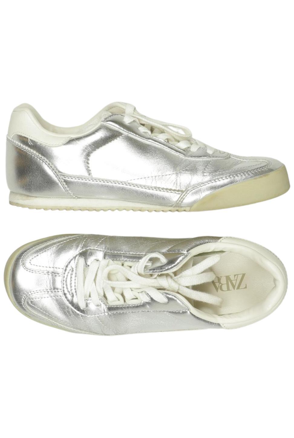 

Zara Damen Sneakers, silber, Gr. 36