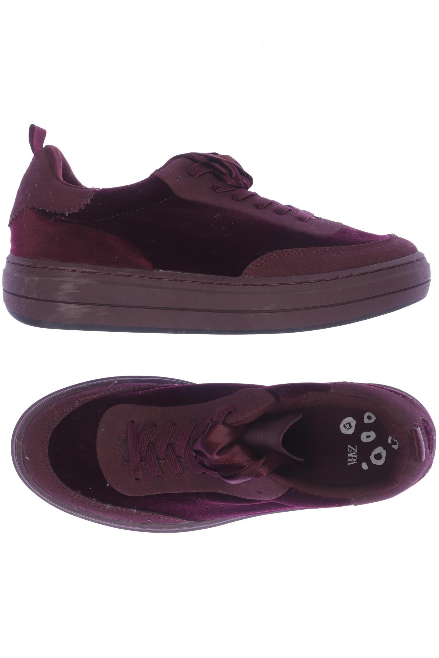 

Zara Damen Sneakers, bordeaux, Gr. 38