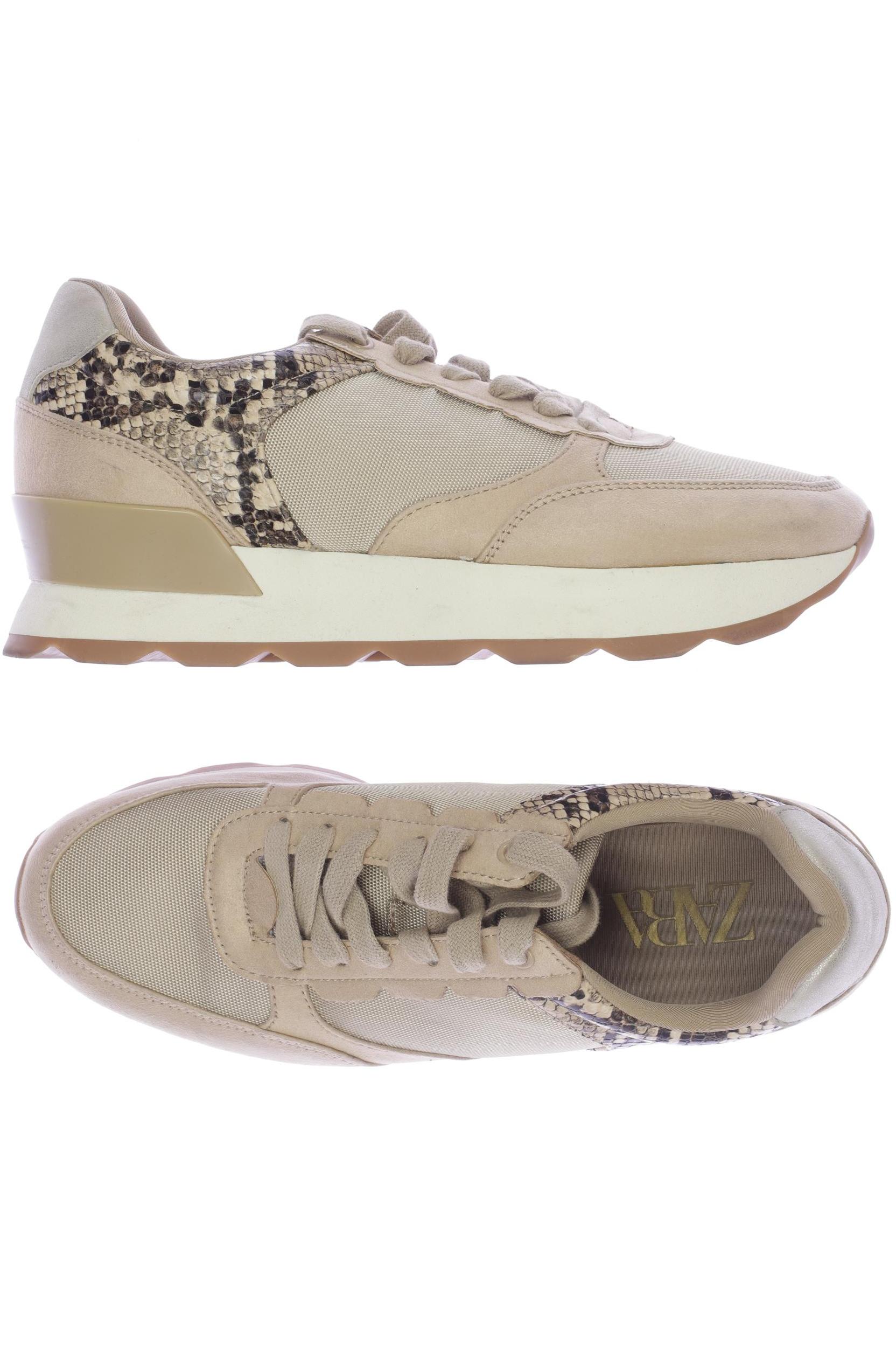 

Zara Damen Sneakers, beige, Gr. 39