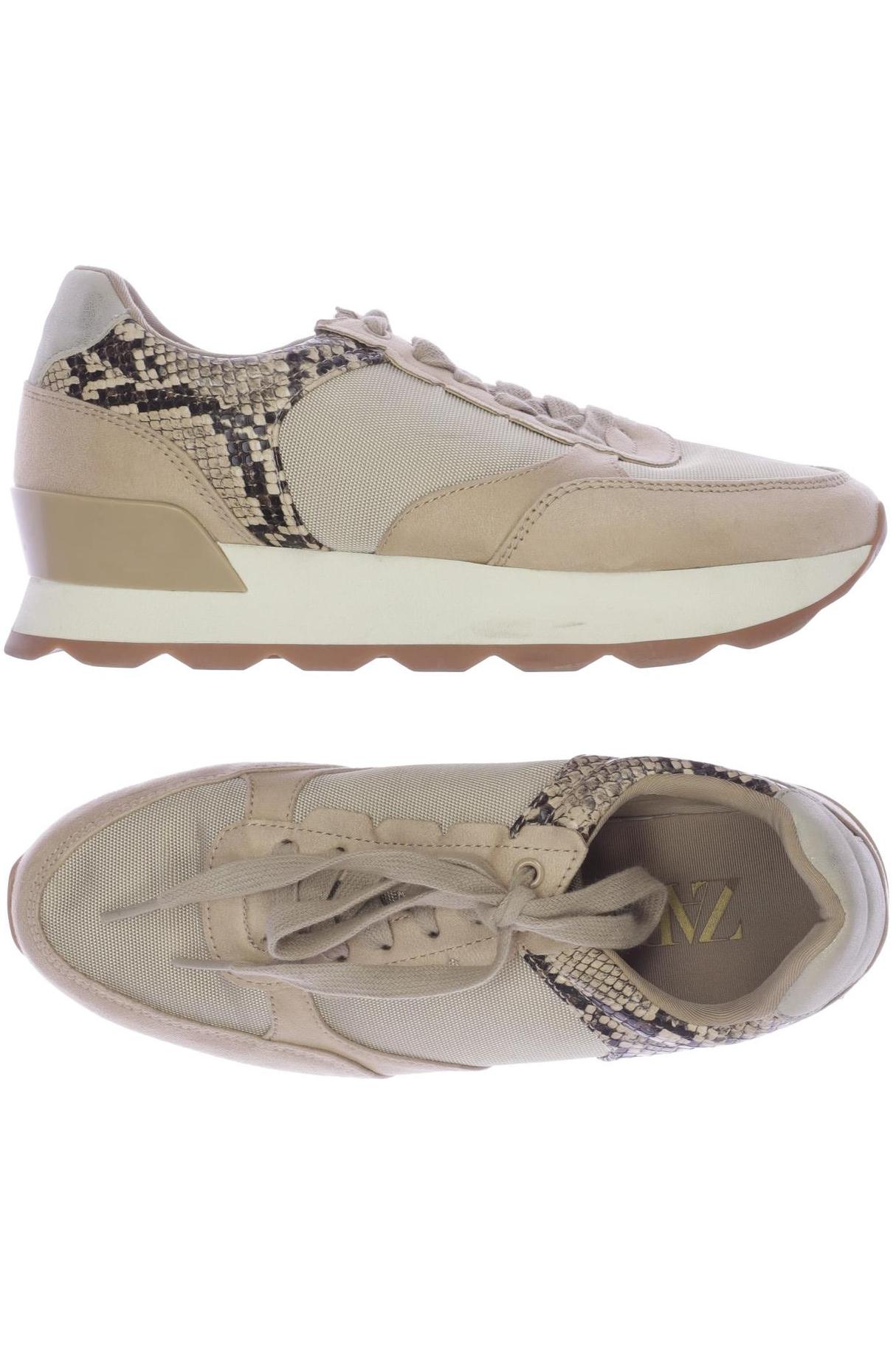 

Zara Damen Sneakers, beige, Gr. 38