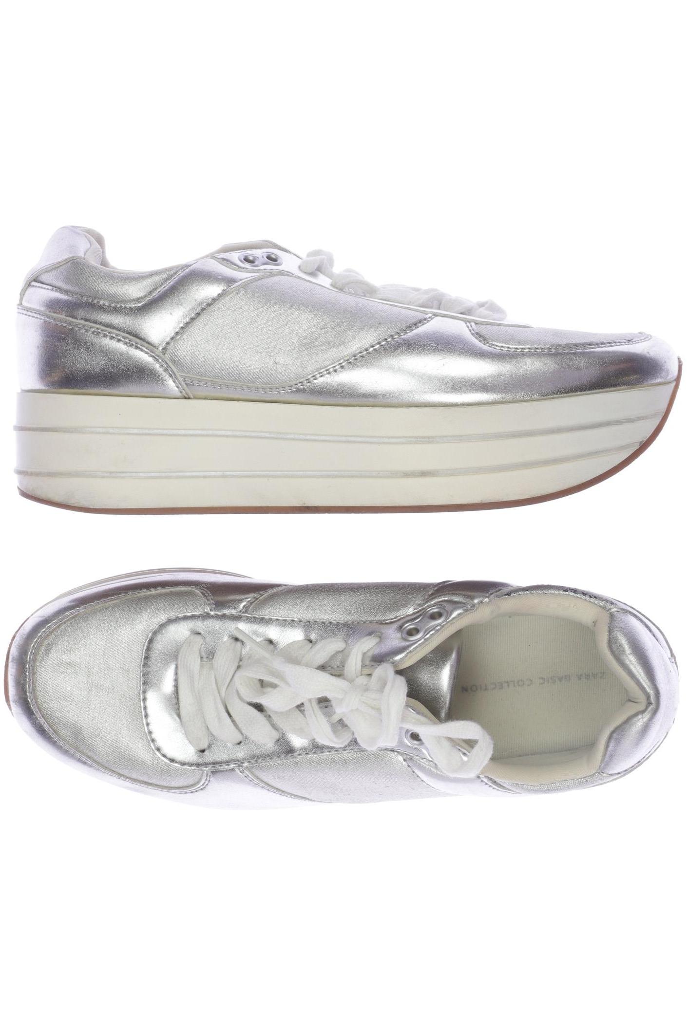 

Zara Damen Sneakers, silber, Gr. 39