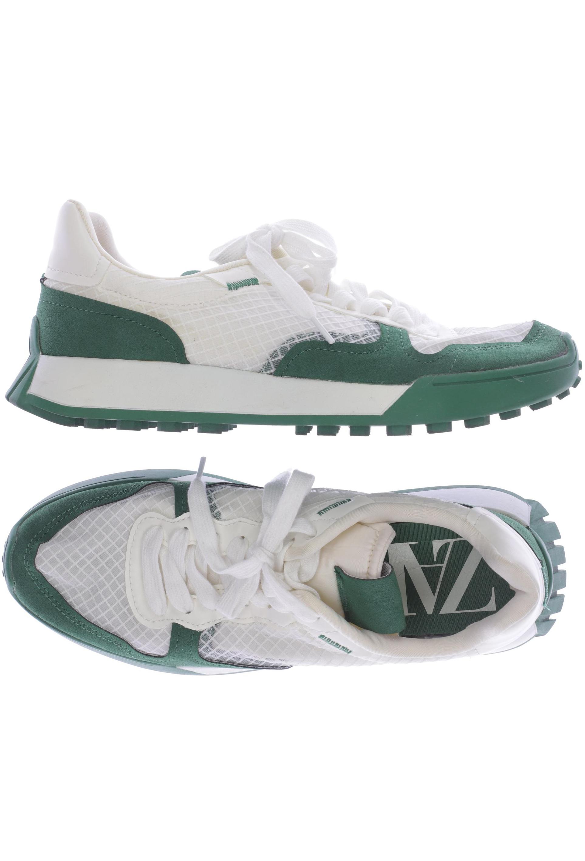

ZARA Damen Sneakers, cremeweiß
