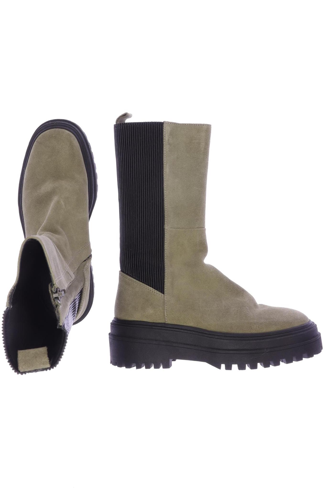 Thumbnail - Zara Damen Stiefel, grün, Gr. 36