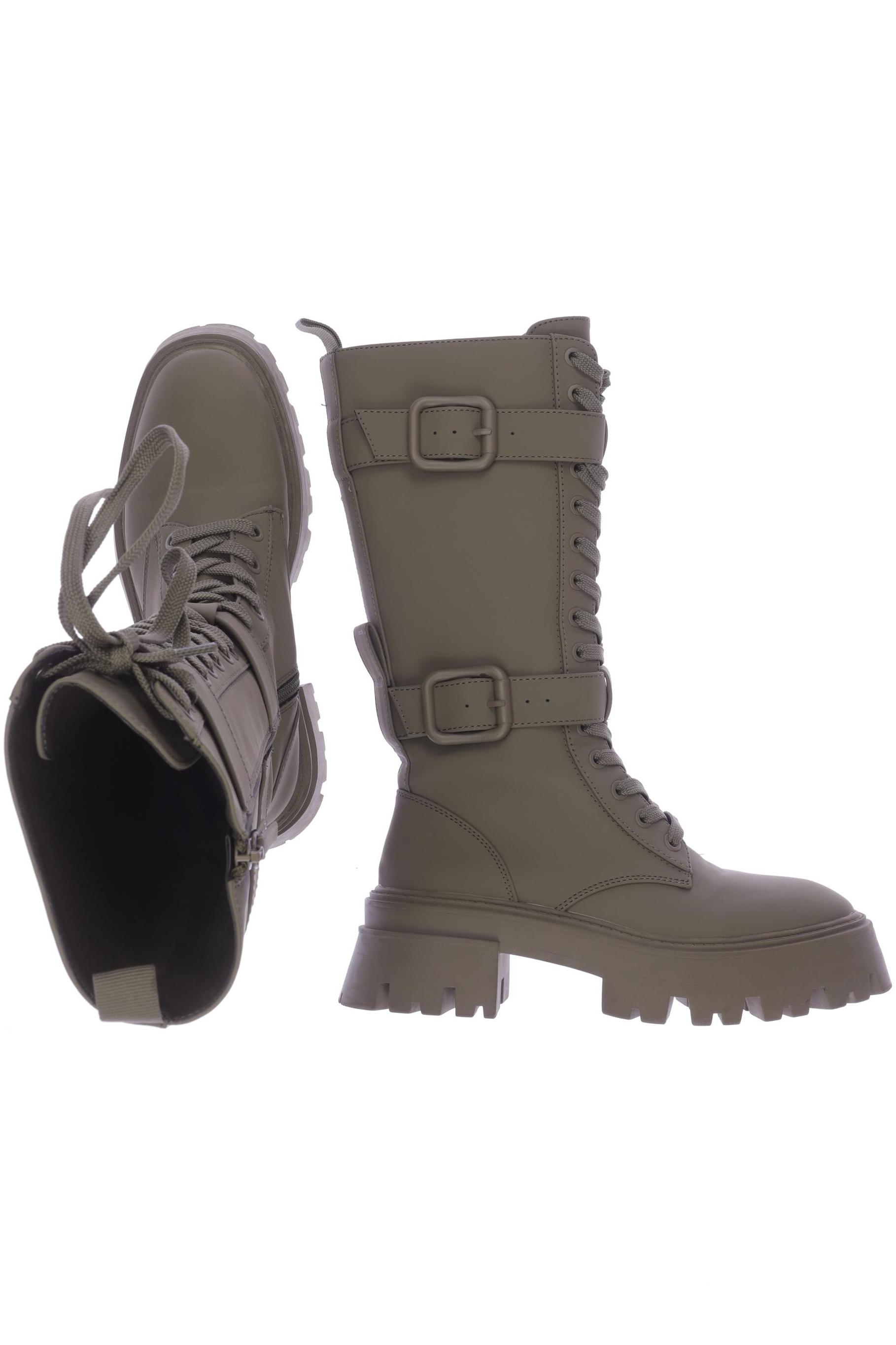 

Zara Damen Stiefel, grün, Gr. 35