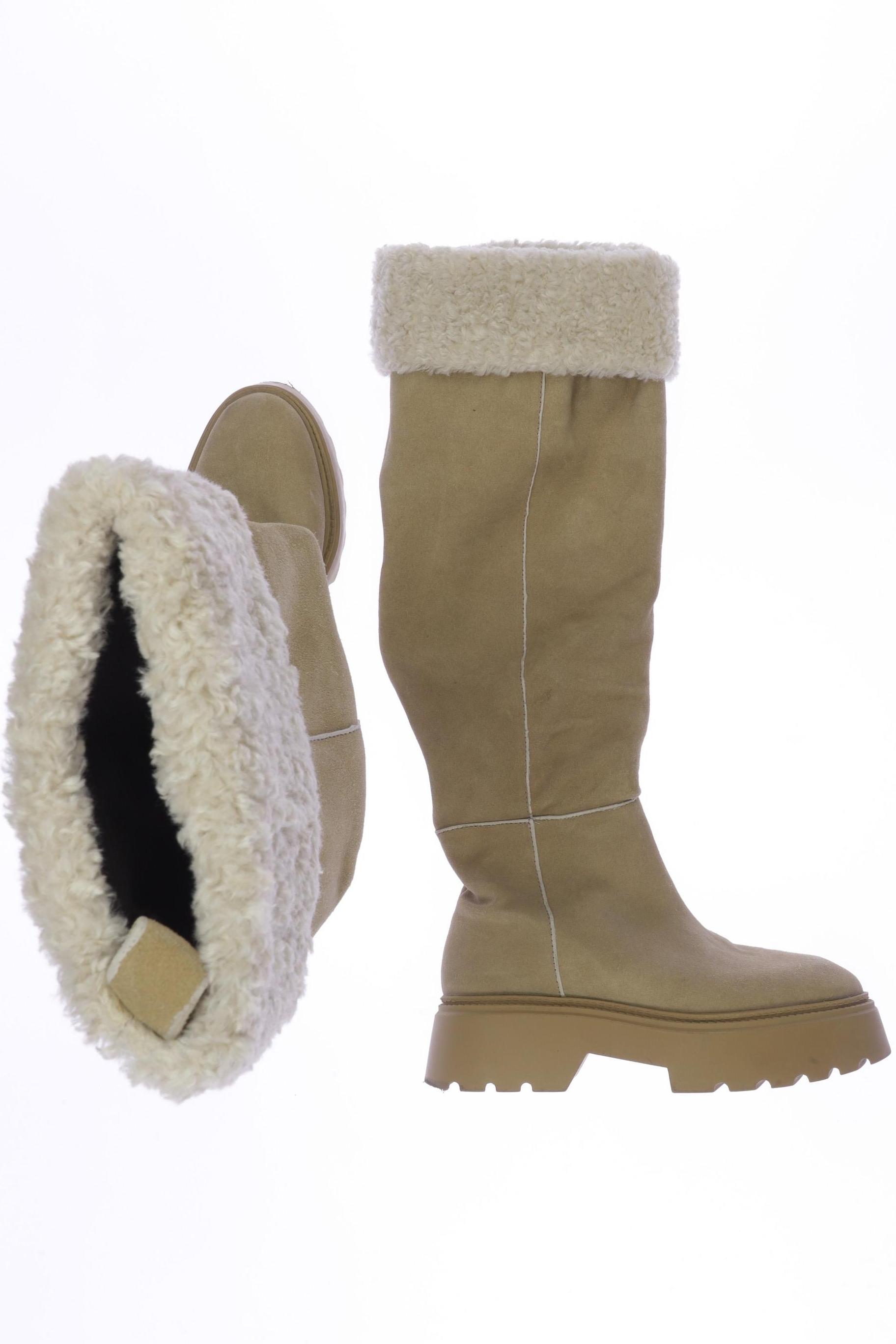 

Zara Damen Stiefel, beige, Gr. 38
