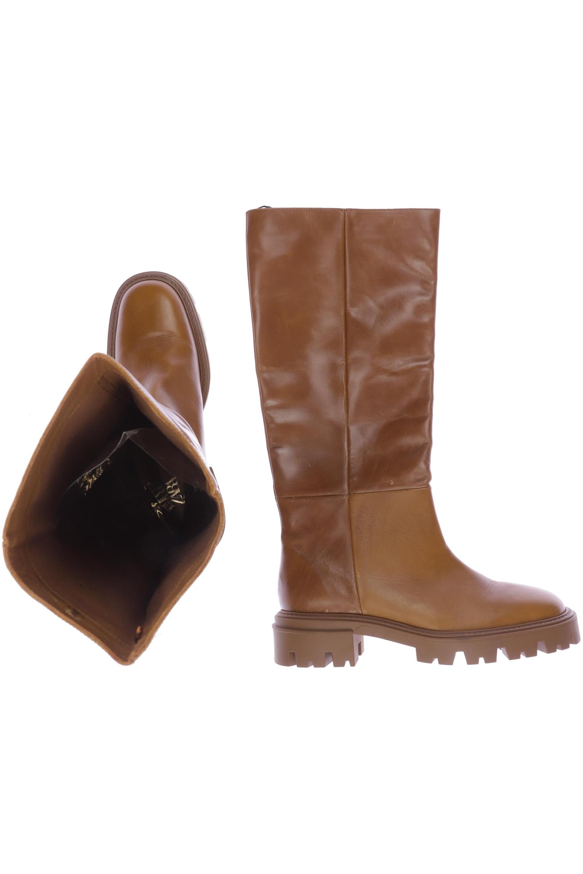 

ZARA Damen Stiefel, orange