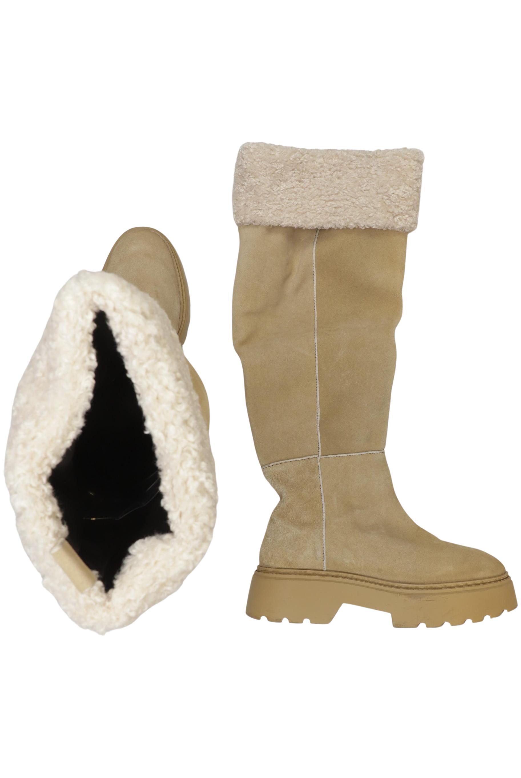 

Zara Damen Stiefel, beige, Gr. 39