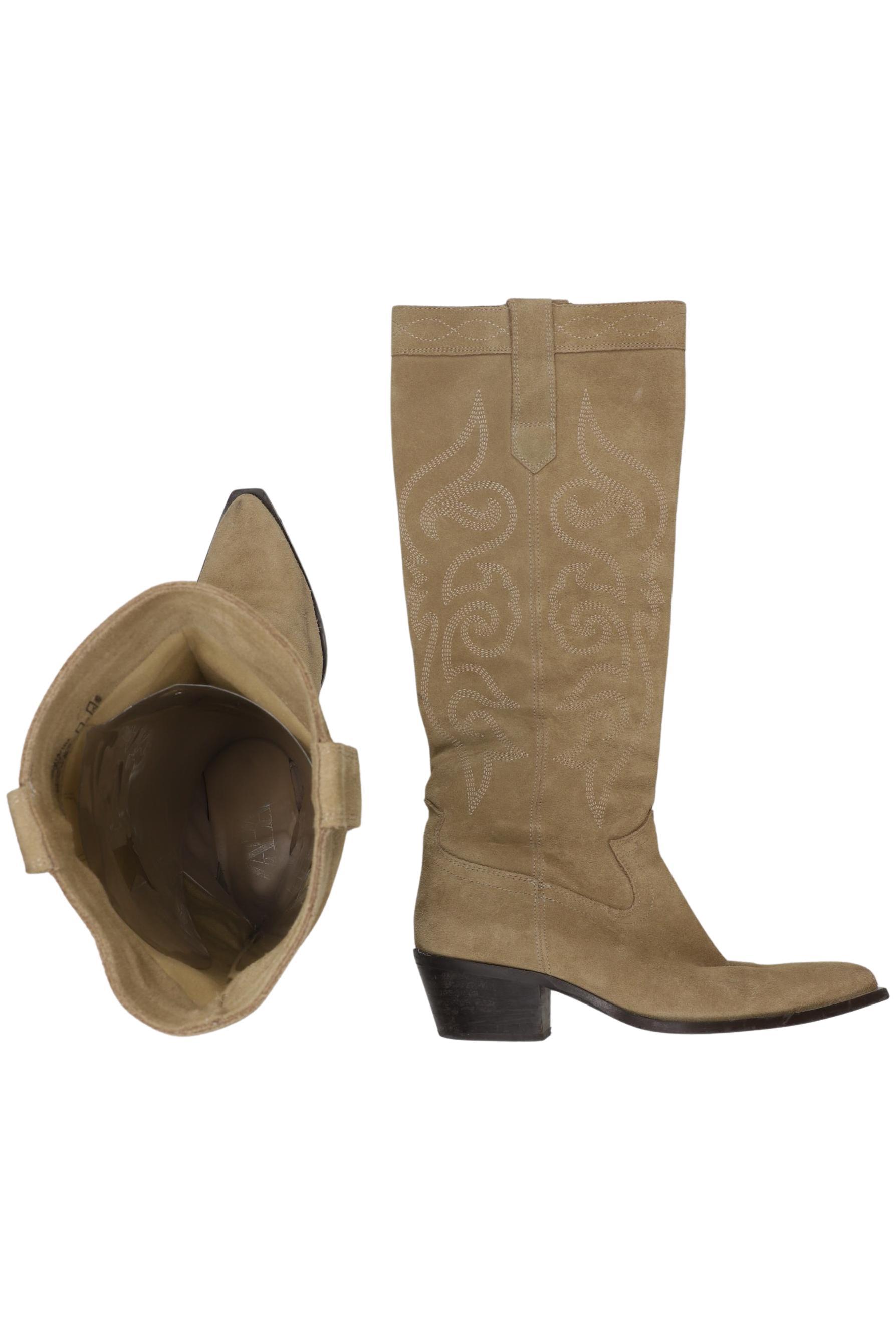 

Zara Damen Stiefel, beige, Gr. 38