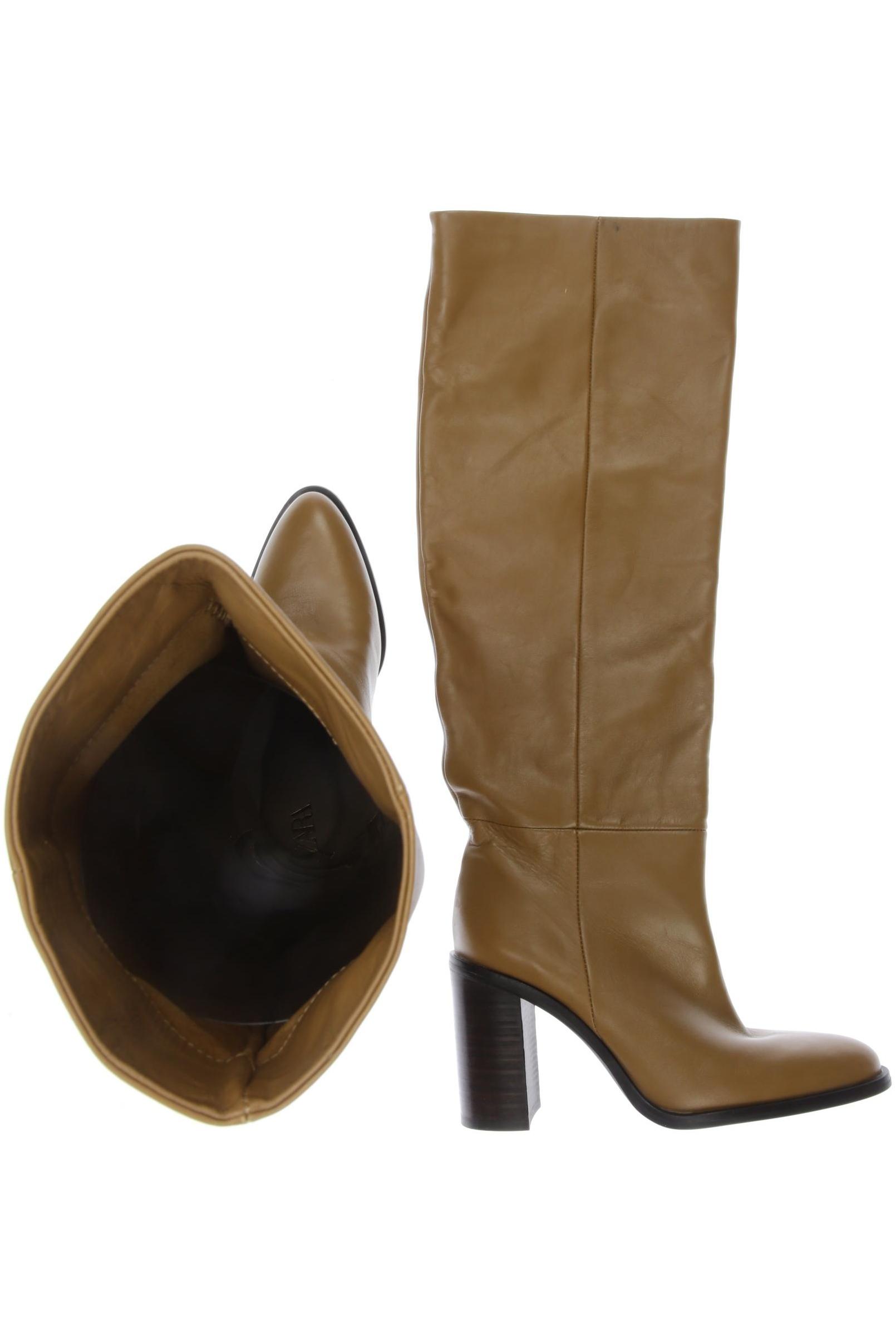 

Zara Damen Stiefel, beige, Gr. 37