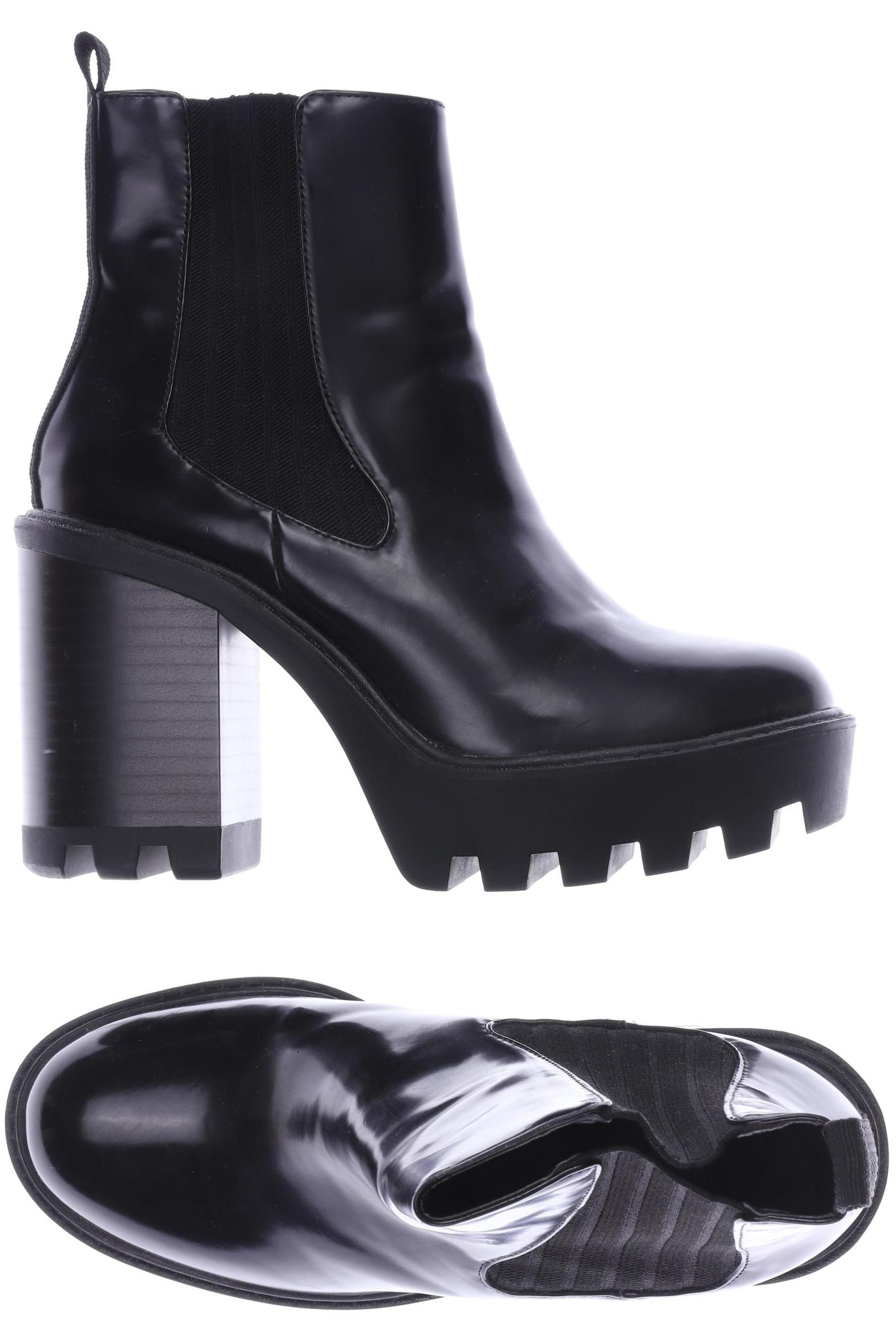 

ZARA Damen Stiefelette, schwarz