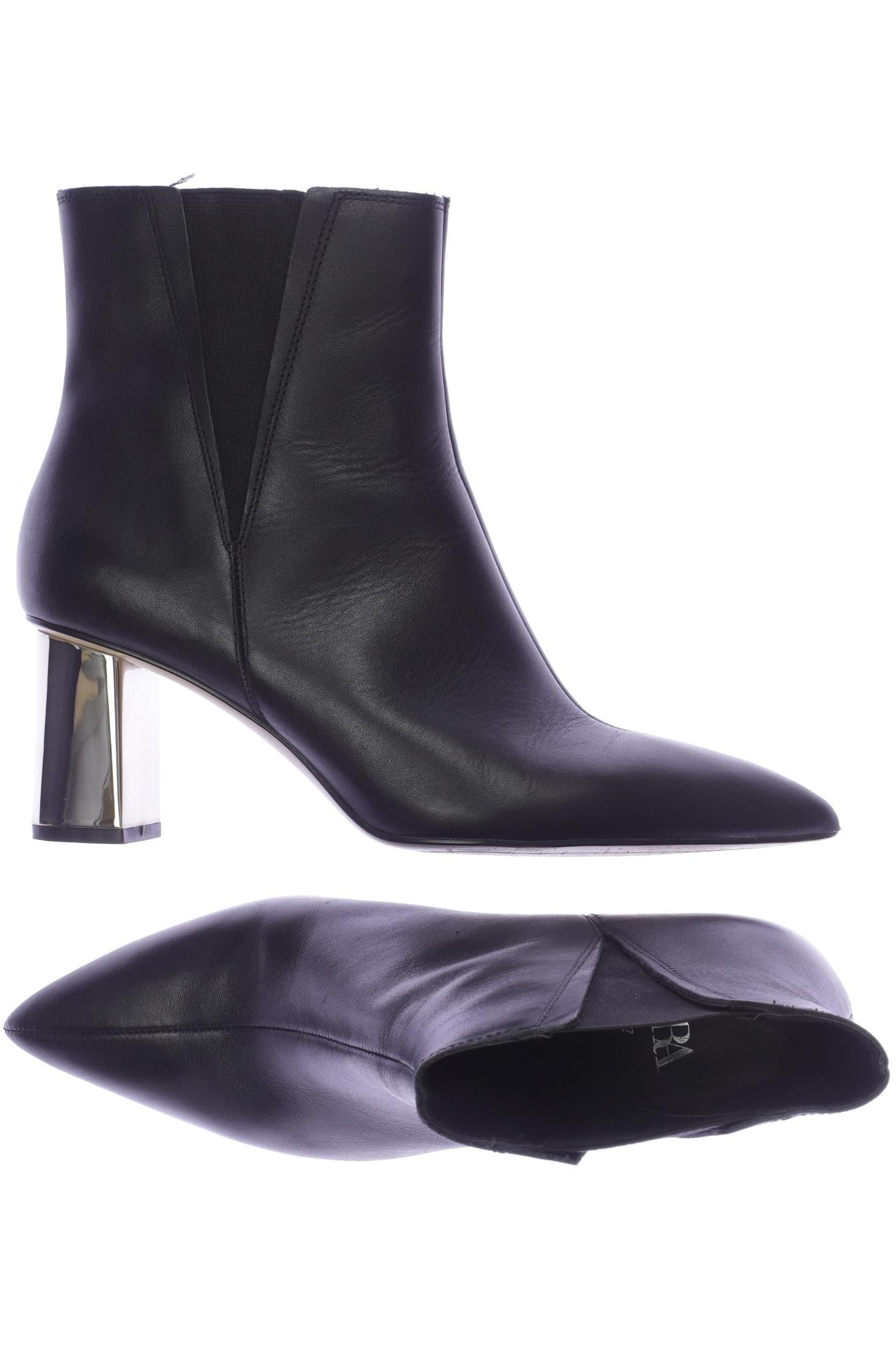 

ZARA Damen Stiefelette, schwarz