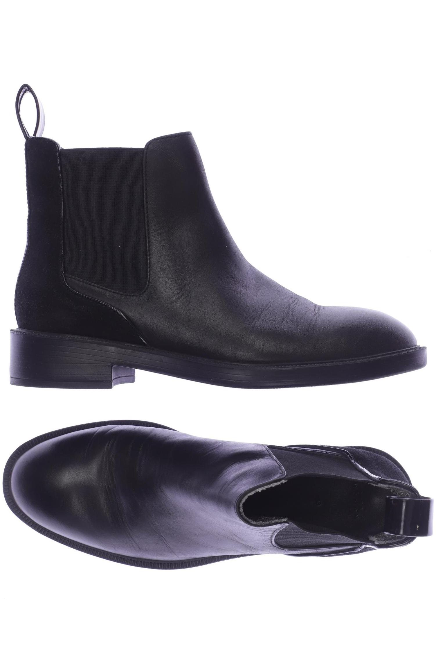 

ZARA Damen Stiefelette, schwarz