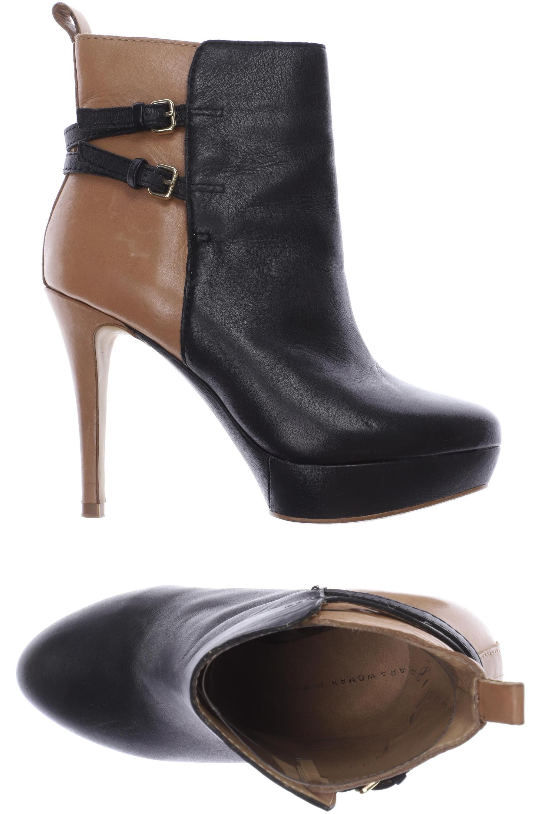 

ZARA Damen Stiefelette, schwarz