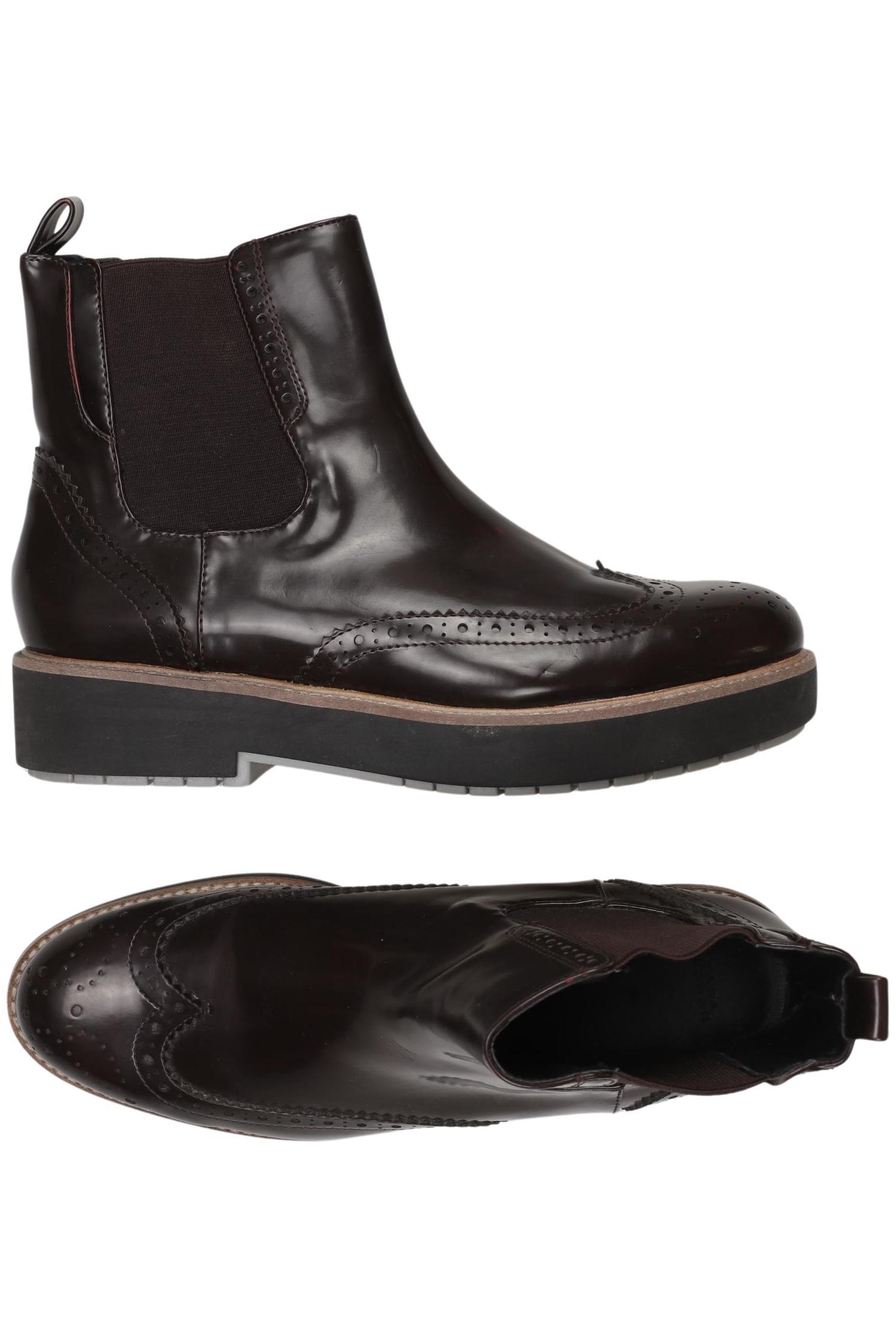 

Zara Damen Stiefelette, bordeaux, Gr. 39