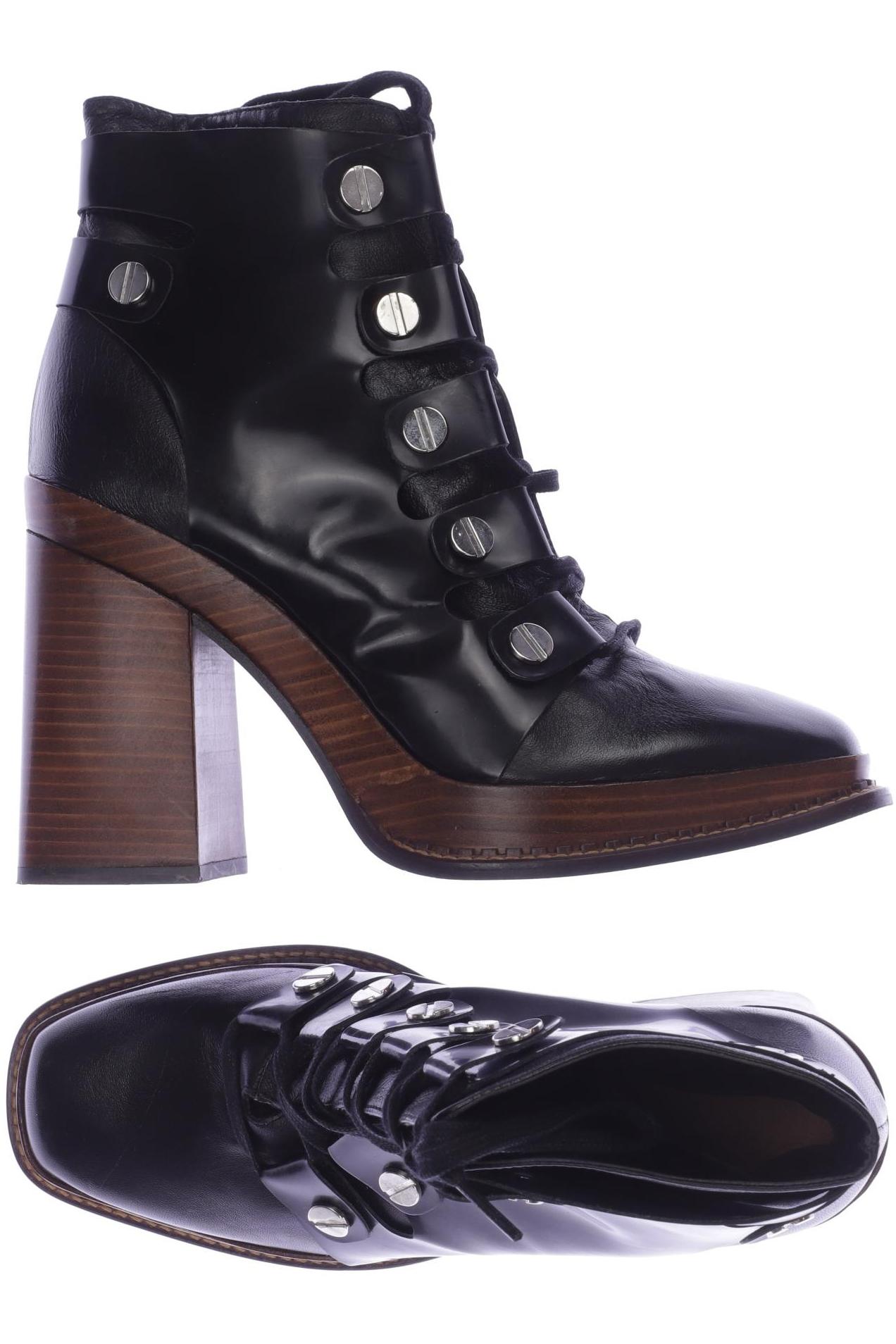 

ZARA Damen Stiefelette, schwarz