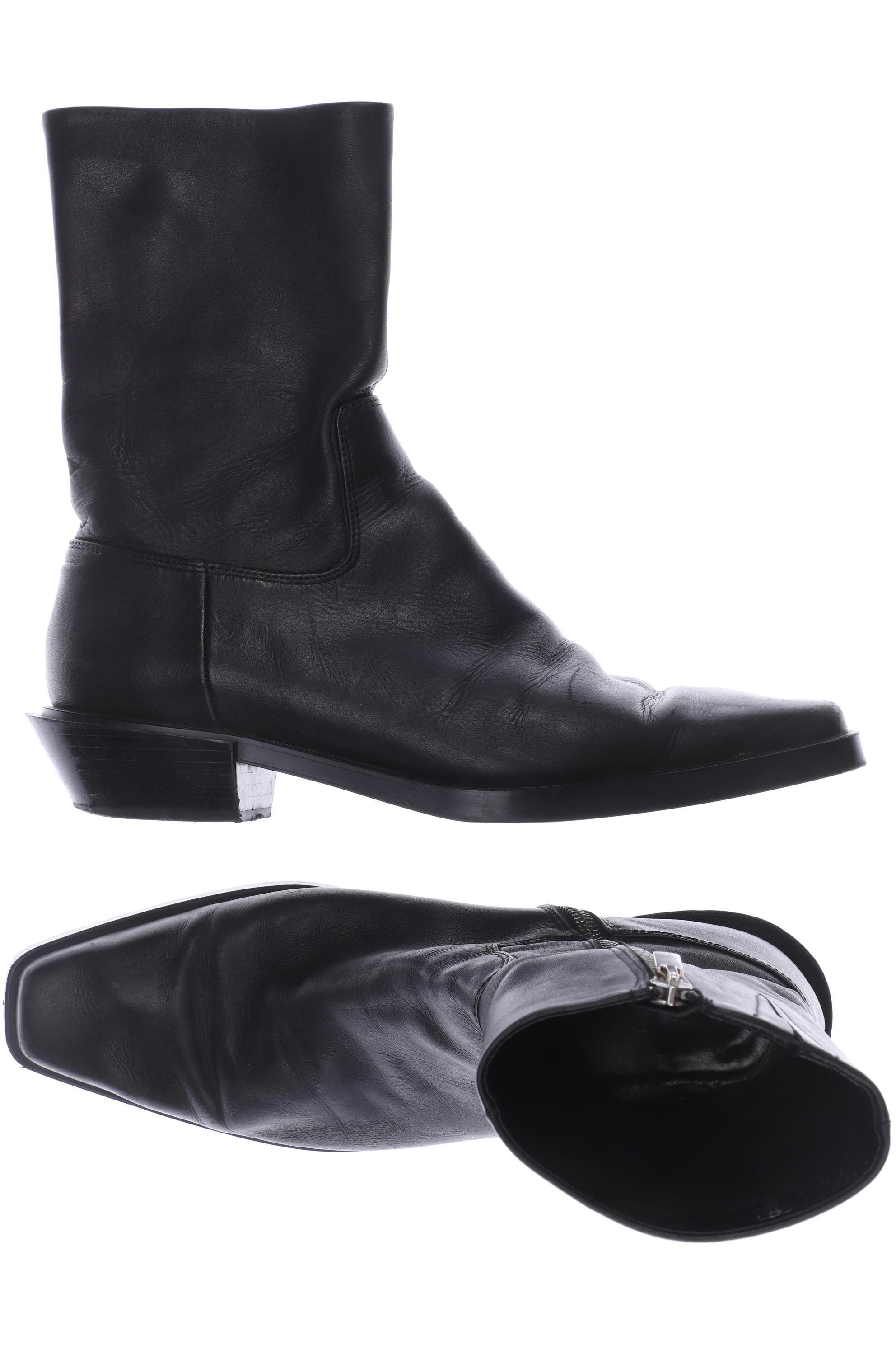 

ZARA Damen Stiefelette, schwarz