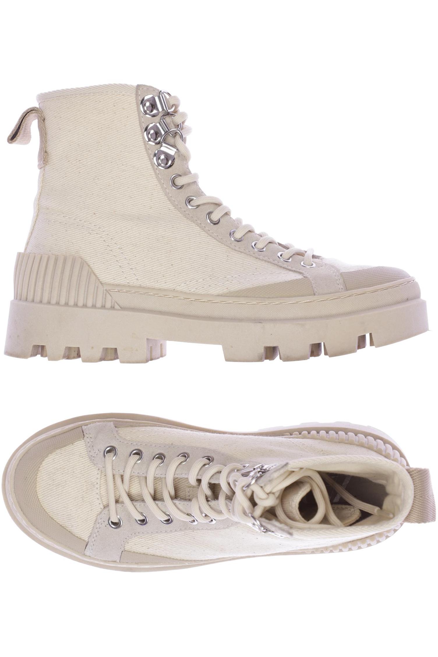 

Zara Damen Stiefelette, cremeweiß, Gr. 37