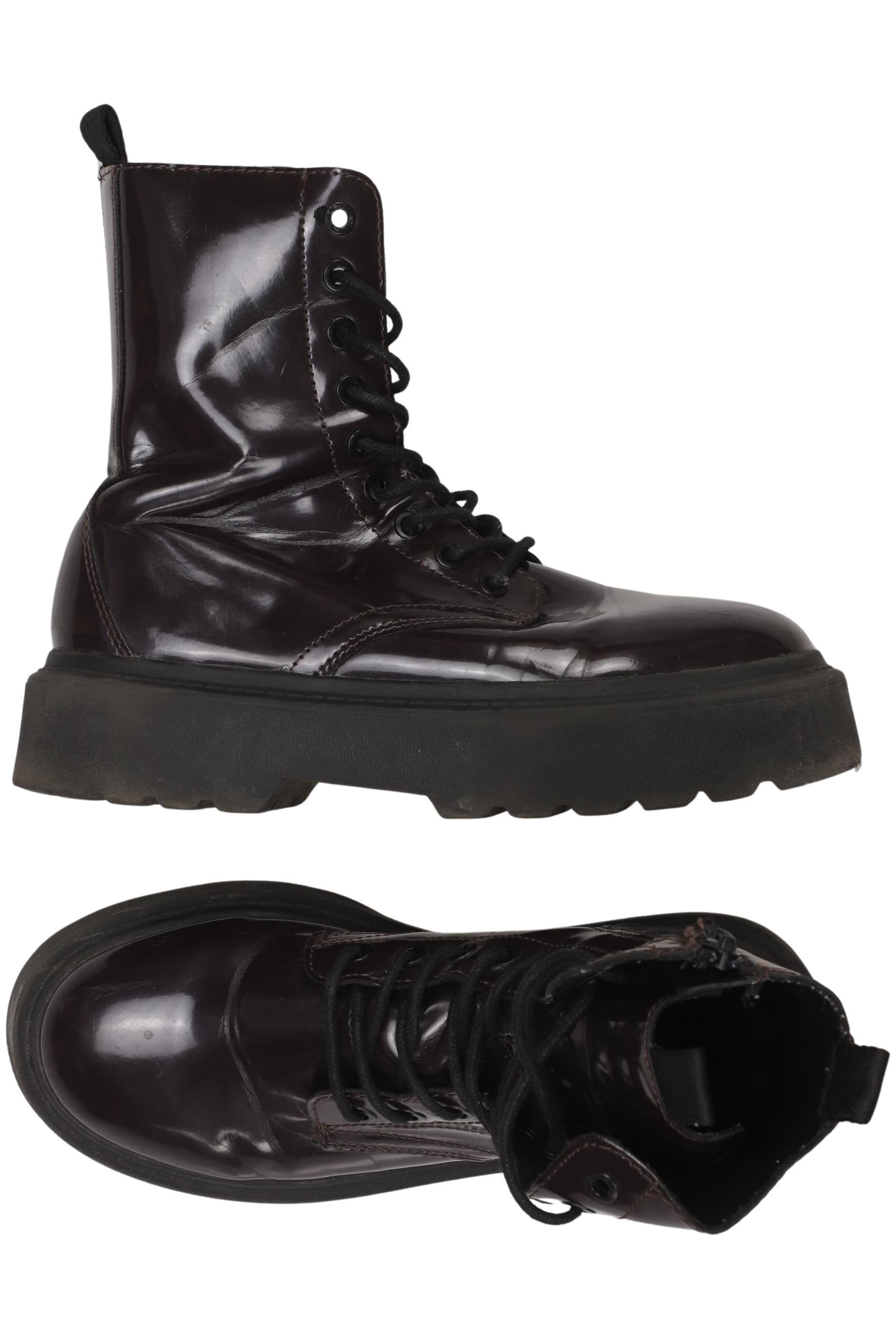 

Zara Damen Stiefelette, bordeaux, Gr. 36