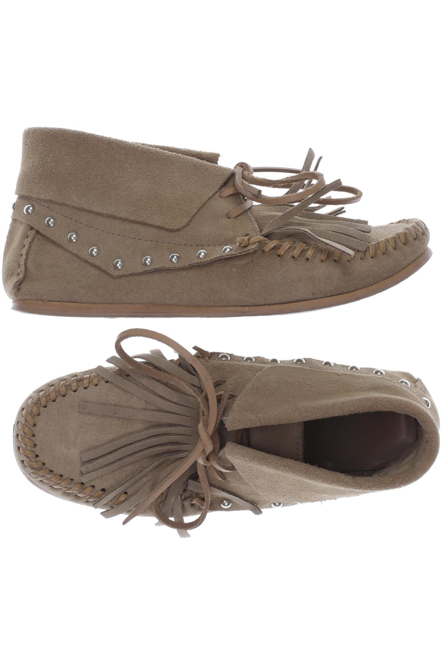 

ZARA Damen Stiefelette, beige