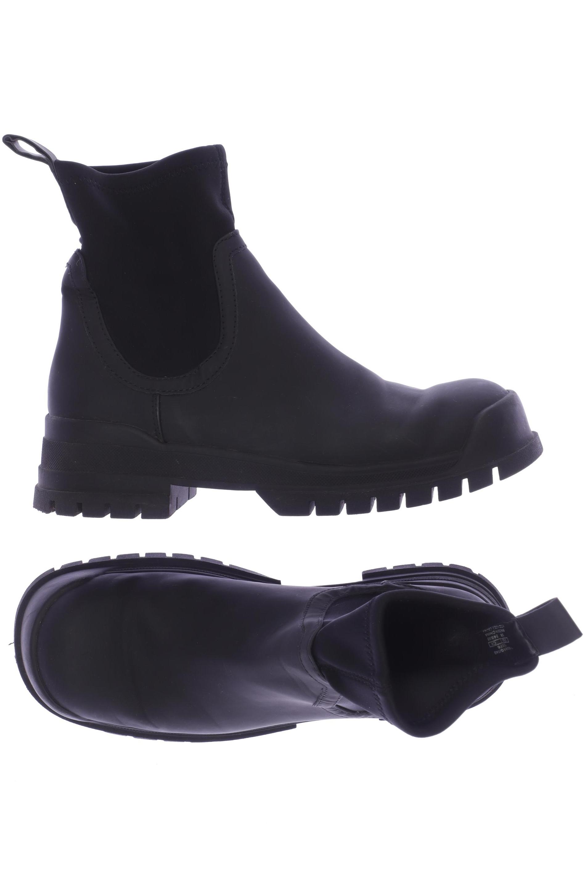 

ZARA Damen Stiefelette, schwarz