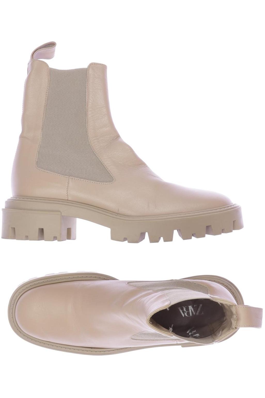 

Zara Damen Stiefelette, beige, Gr. 38