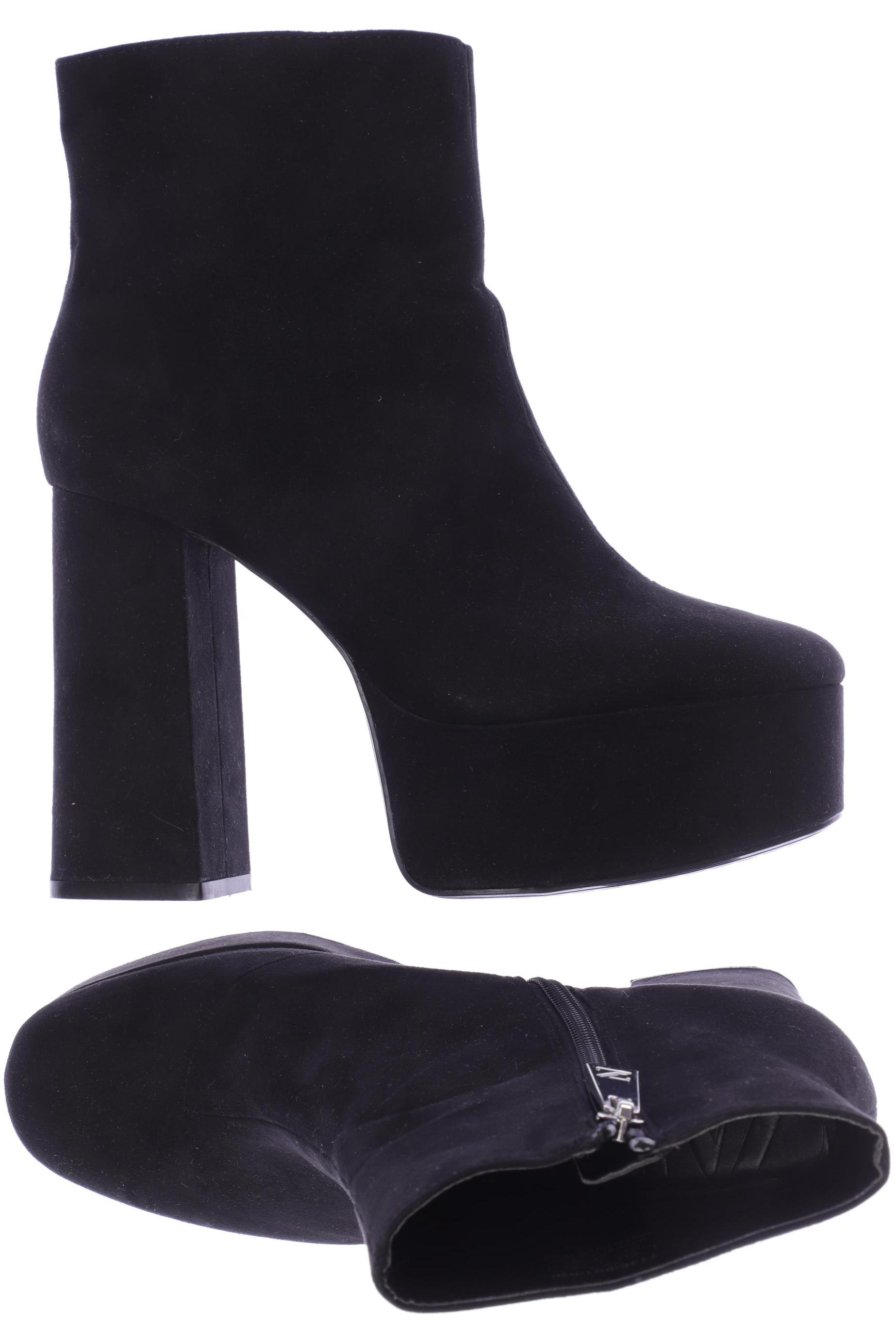 

ZARA Damen Stiefelette, schwarz